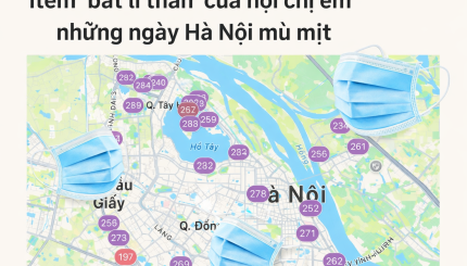 Item "bất li thân" của hội chị em những ngày Hà Nội mù mịt.