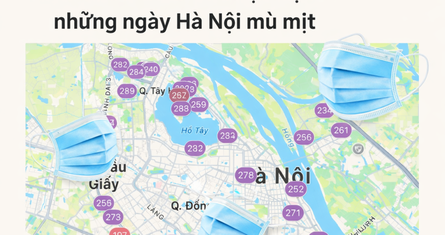Item "bất li thân" của hội chị em những ngày Hà Nội mù mịt.