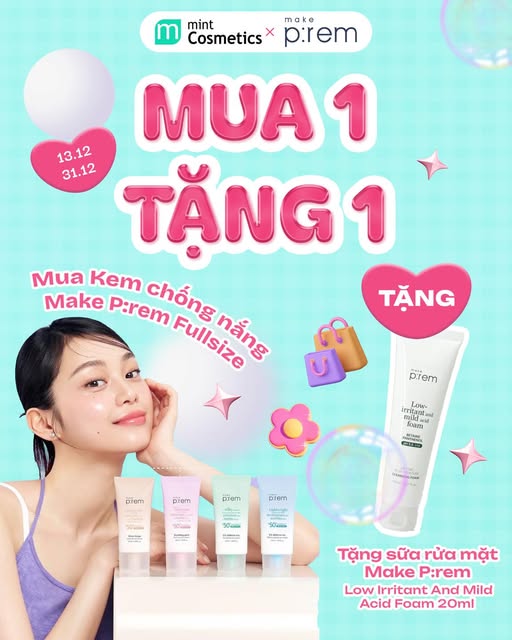 [MINT X MAKE P:REM] MUA 1 ĐƯỢC 2 – SIÊU HỜI CHẲNG SAI