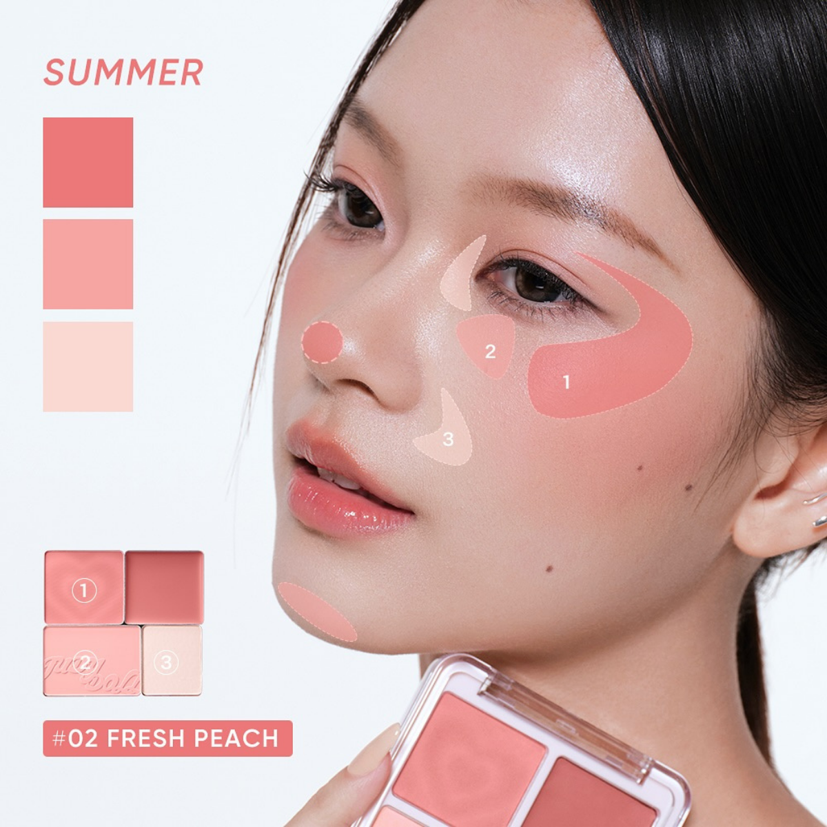 Phấn Má & Highlight Judydoll Palette 4 Ô 9g Phấn Má & Highlight Judydoll Palette 4 Ô 9g