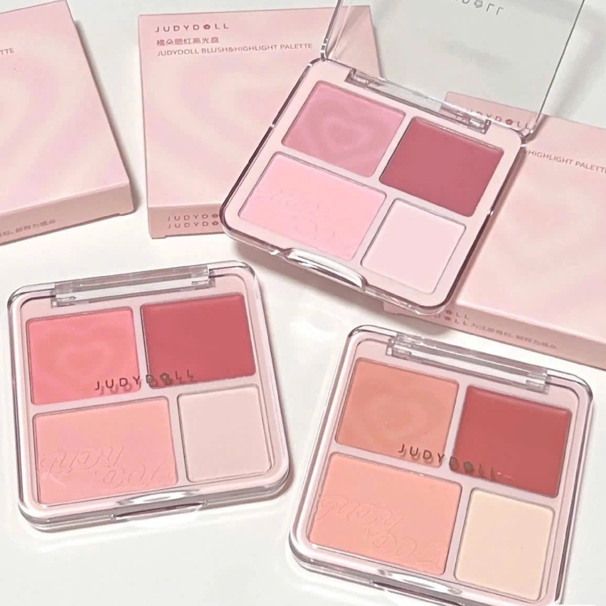 Phấn Má & Highlight Judydoll Palette 4 Ô 9g Phấn Má & Highlight Judydoll Palette 4 Ô 9g