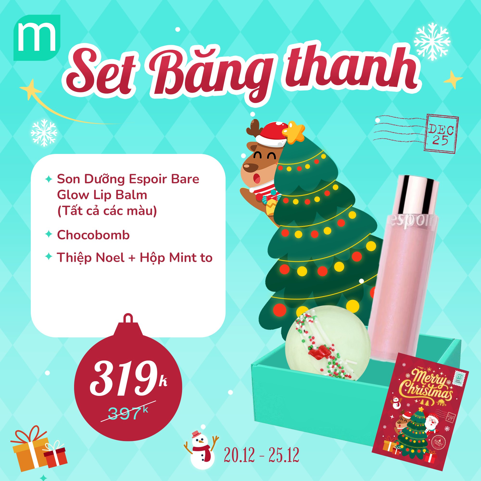 GIÁNG SINH AN LÀNH VỚI 29 SET QUÀ NOEL MADE BY MINT