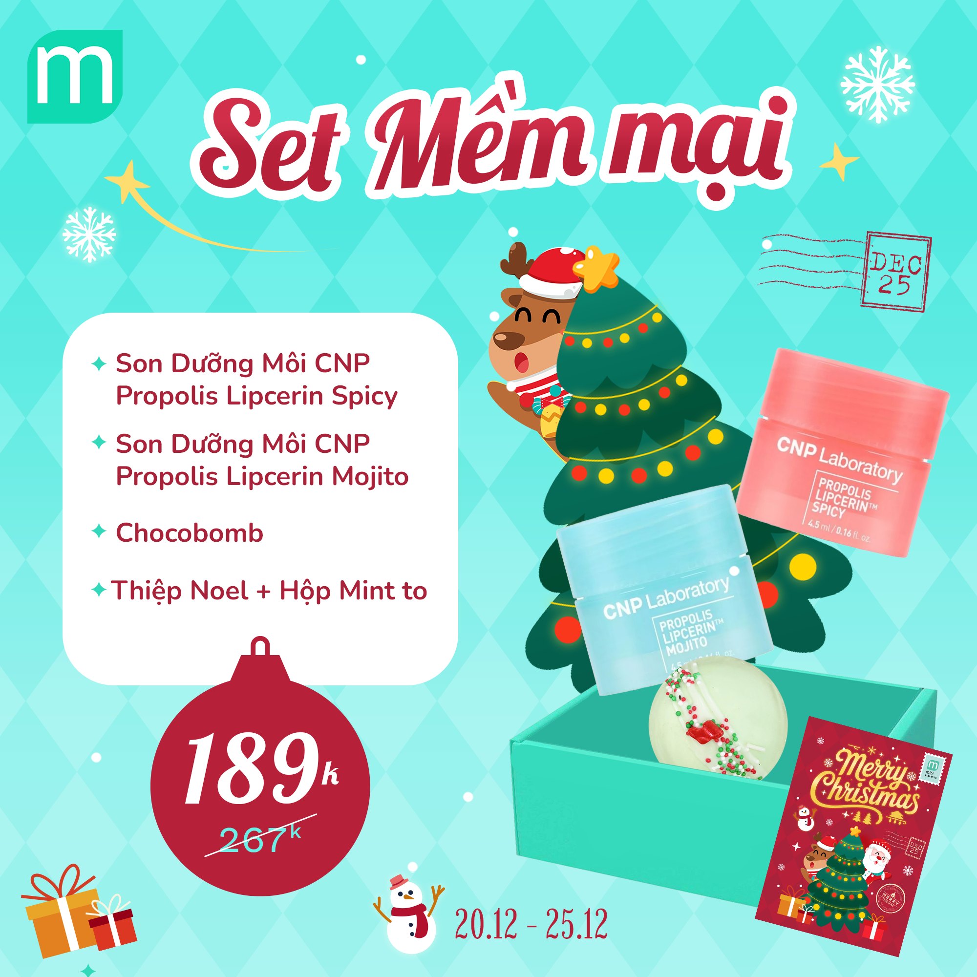 GIÁNG SINH AN LÀNH VỚI 29 SET QUÀ NOEL MADE BY MINT