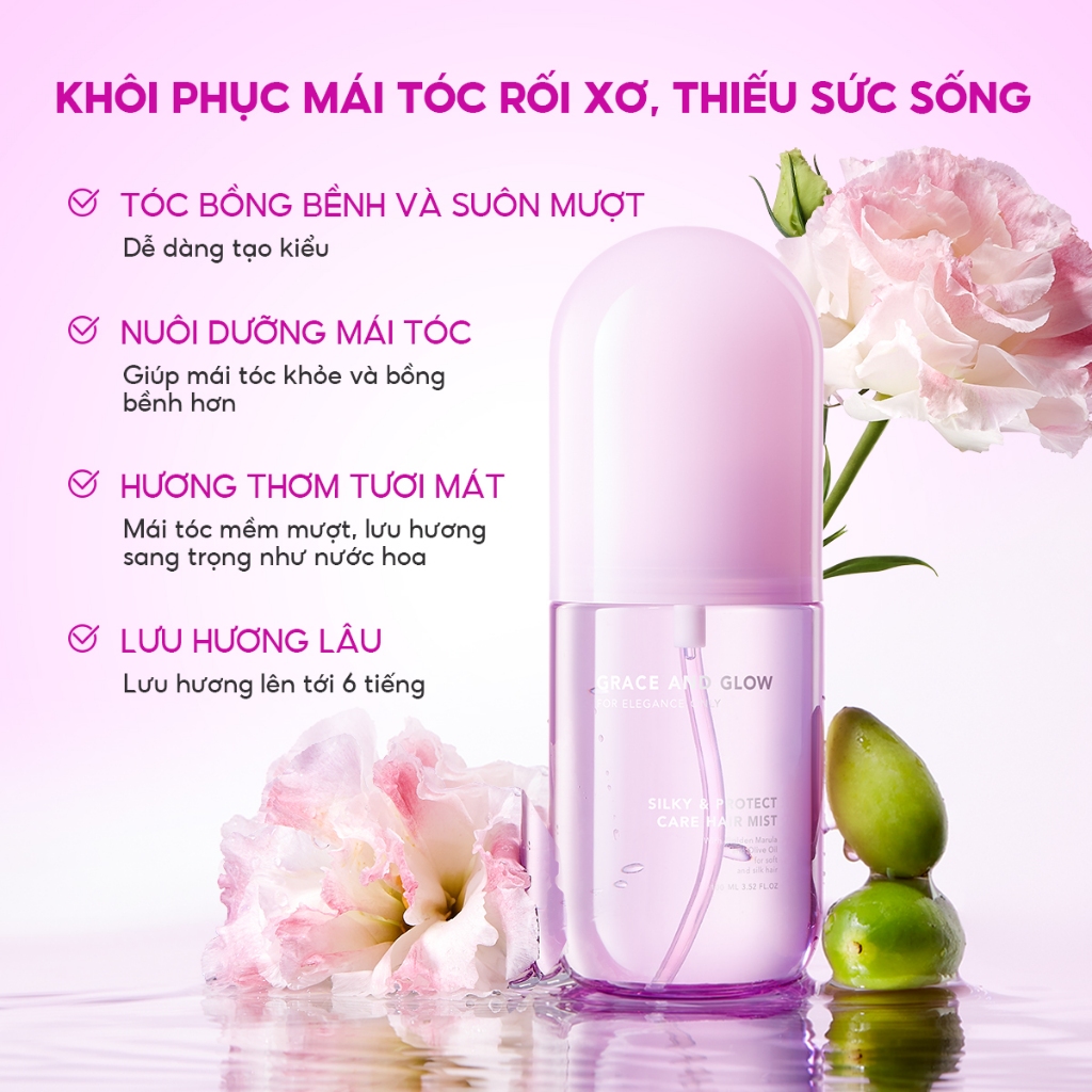 Xịt Dưỡng Tóc Grace And Glow Hair Mist Spray 100ml Xịt Dưỡng Tóc Grace And Glow Hair Mist Spray 100ml