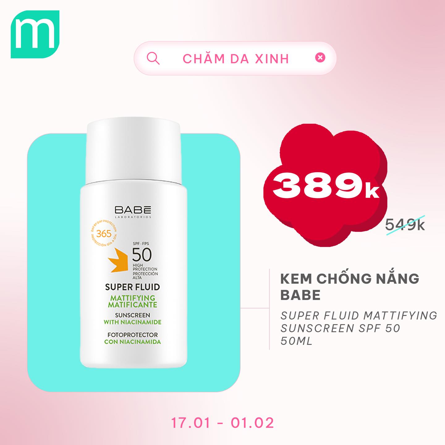 CHĂM DA XINH, LUNG LINH ĐÓN TẾT UP TO 68%
