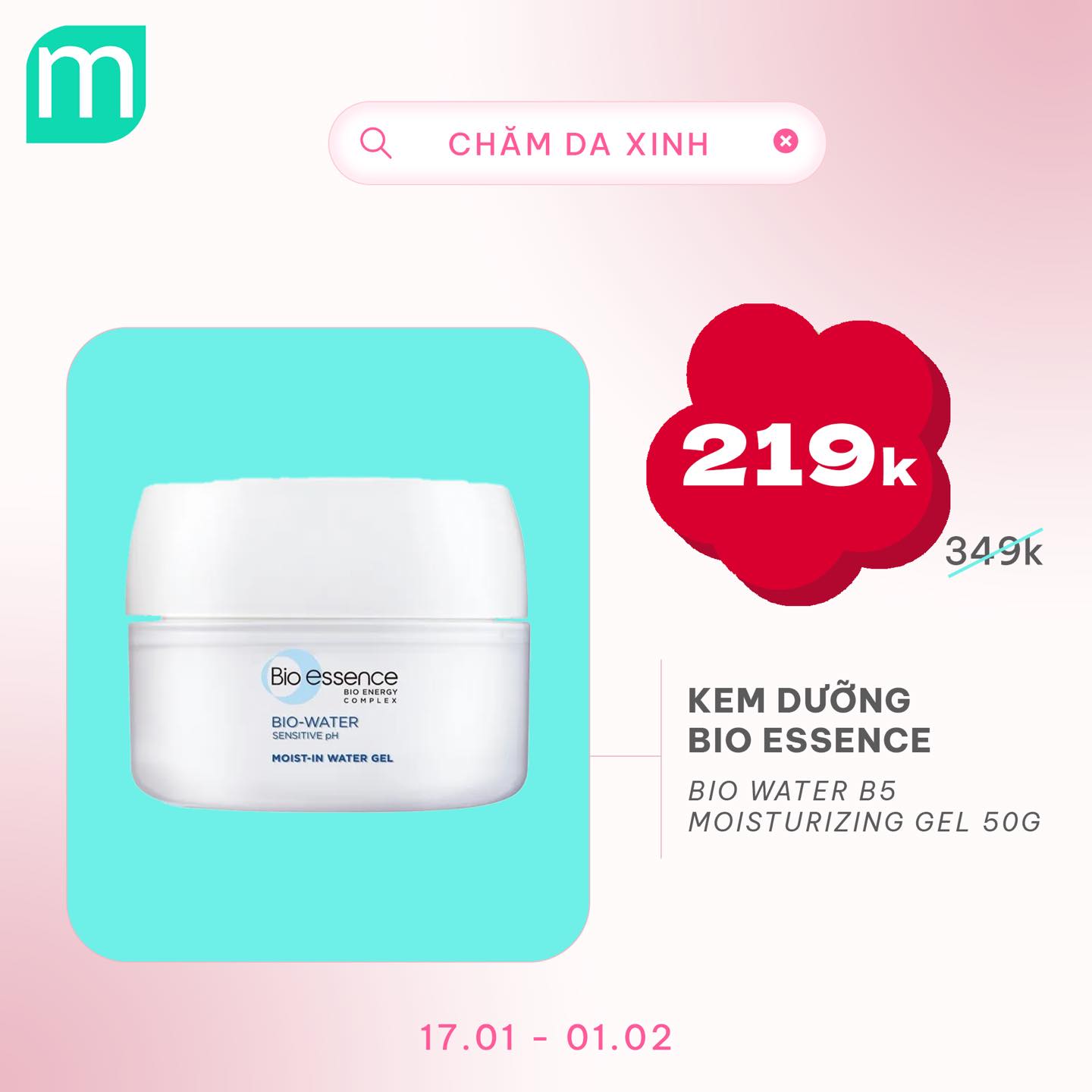 CHĂM DA XINH, LUNG LINH ĐÓN TẾT UP TO 68%