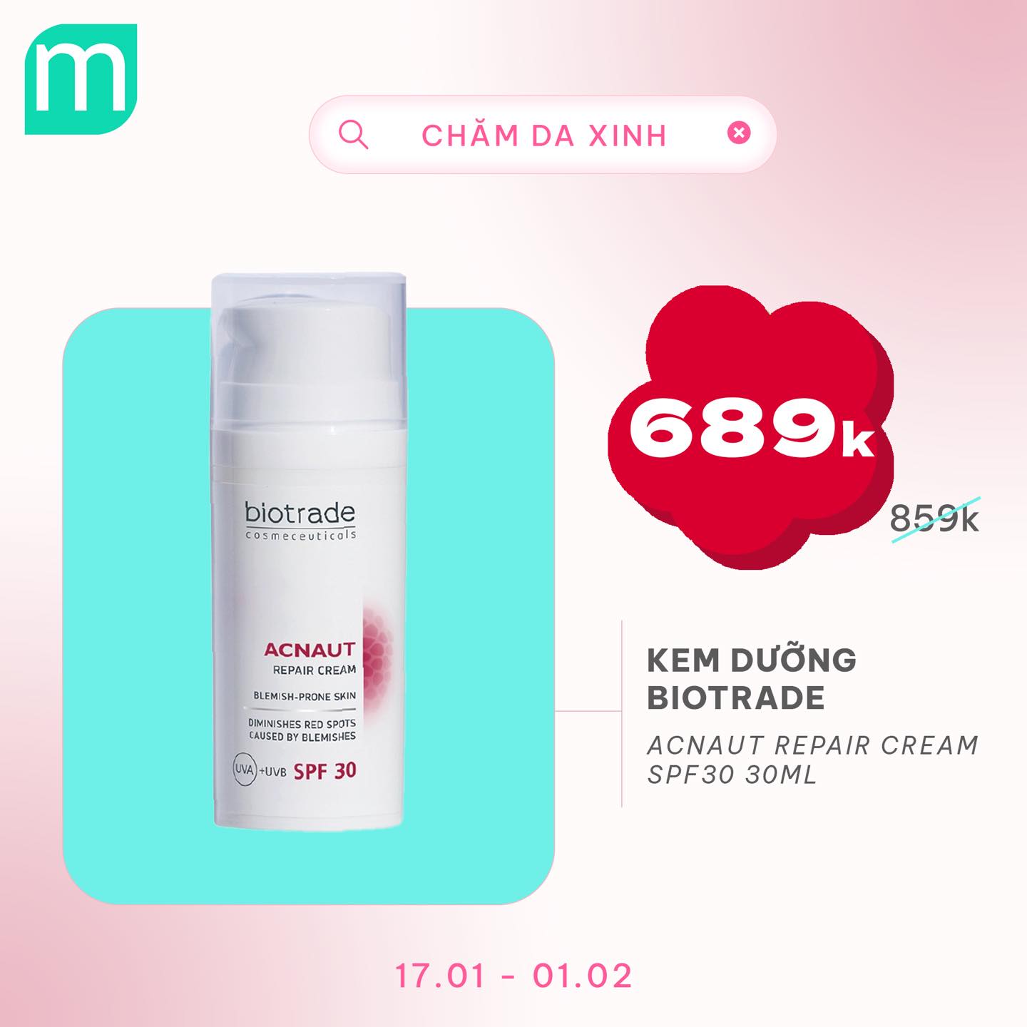 CHĂM DA XINH, LUNG LINH ĐÓN TẾT UP TO 68%