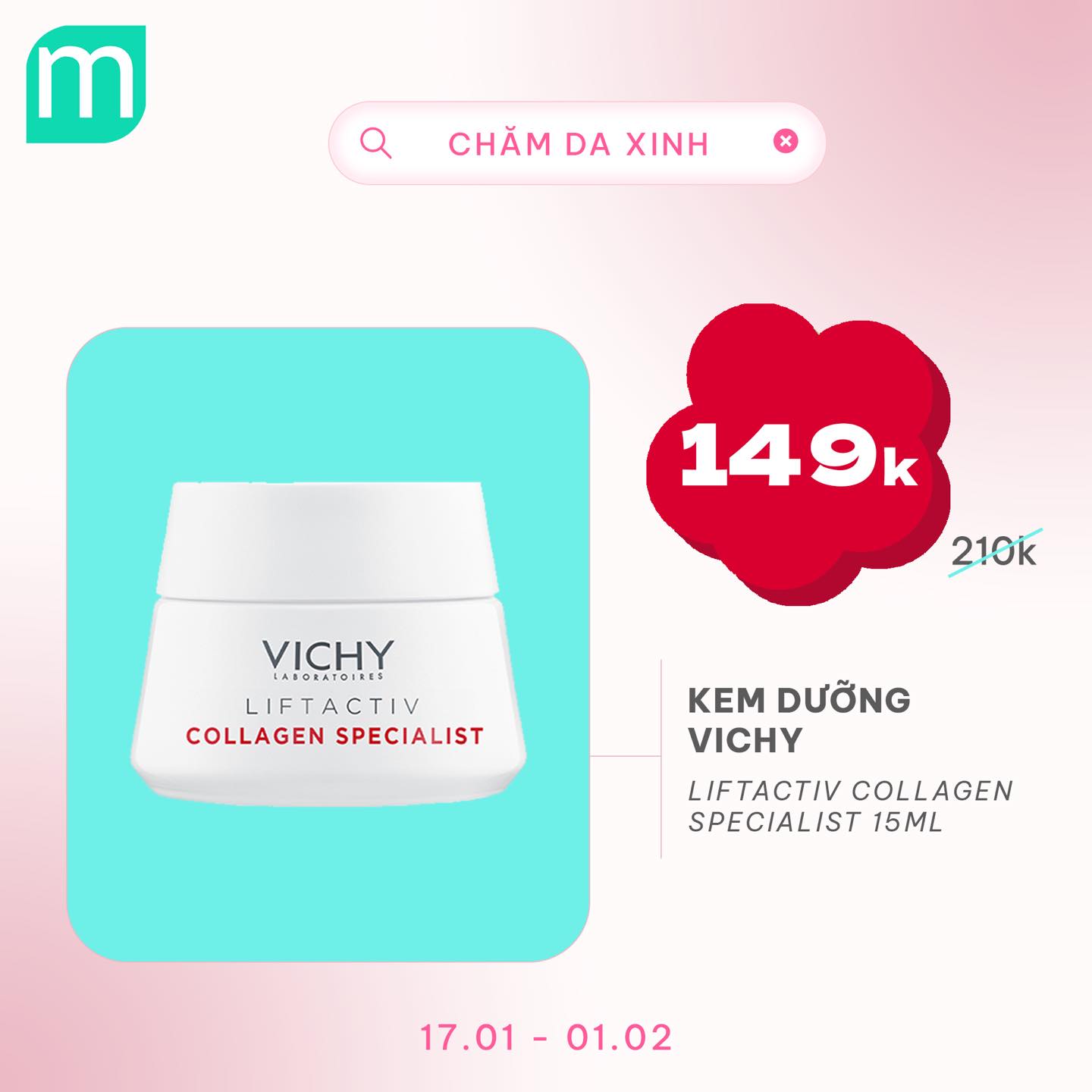 CHĂM DA XINH, LUNG LINH ĐÓN TẾT UP TO 68%