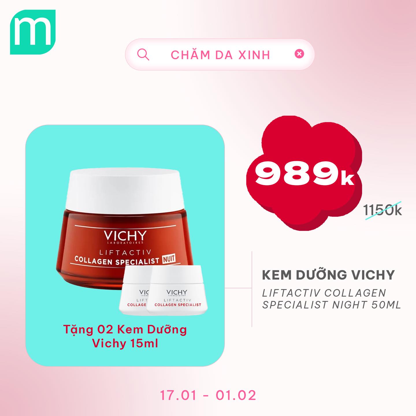CHĂM DA XINH, LUNG LINH ĐÓN TẾT UP TO 68%