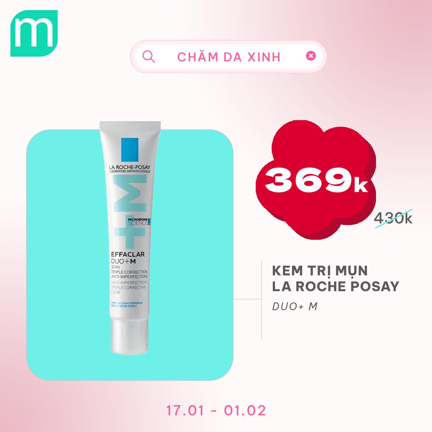 CHĂM DA XINH, LUNG LINH ĐÓN TẾT UP TO 68%