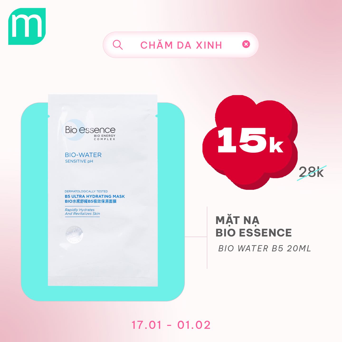 CHĂM DA XINH, LUNG LINH ĐÓN TẾT UP TO 68%