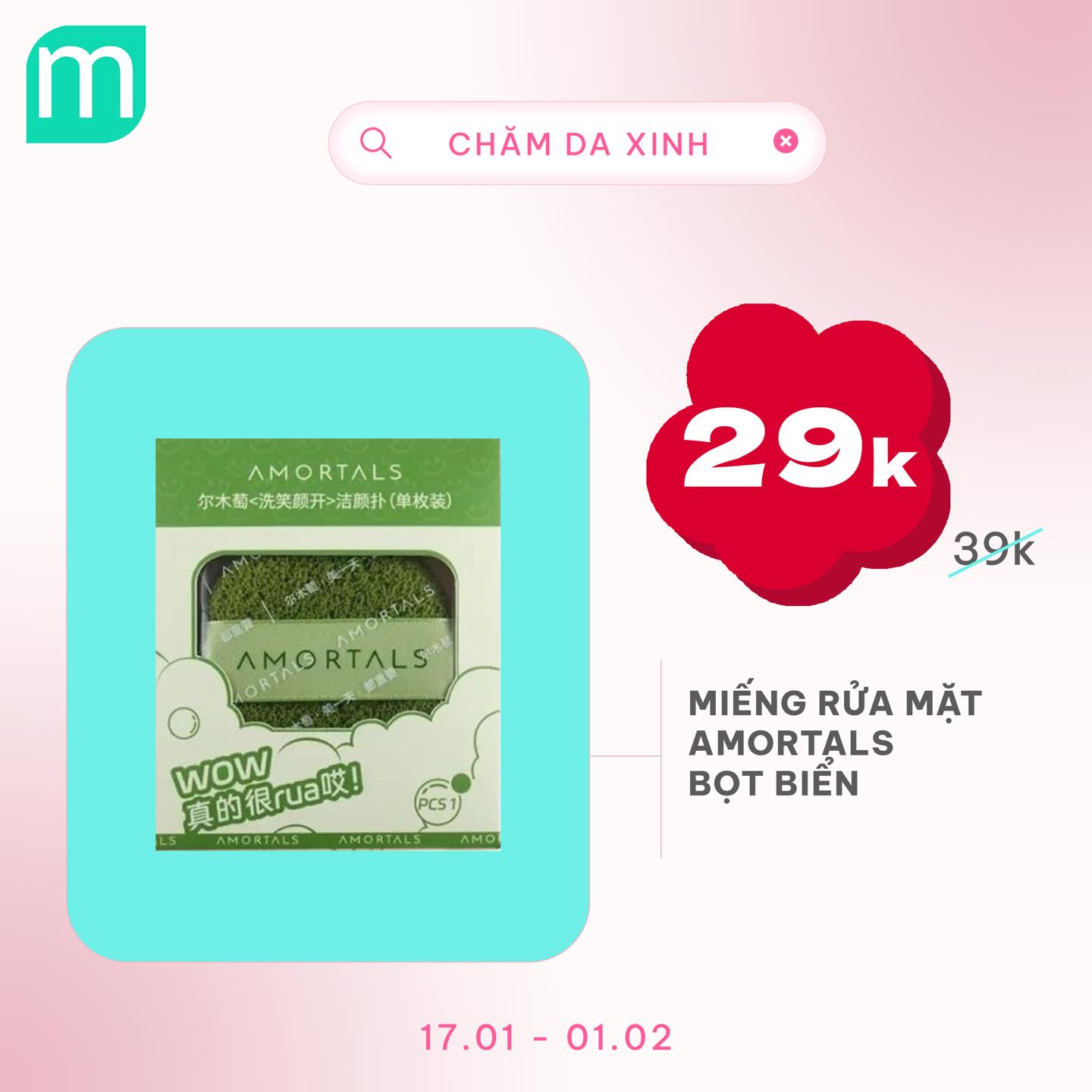 CHĂM DA XINH, LUNG LINH ĐÓN TẾT UP TO 68%