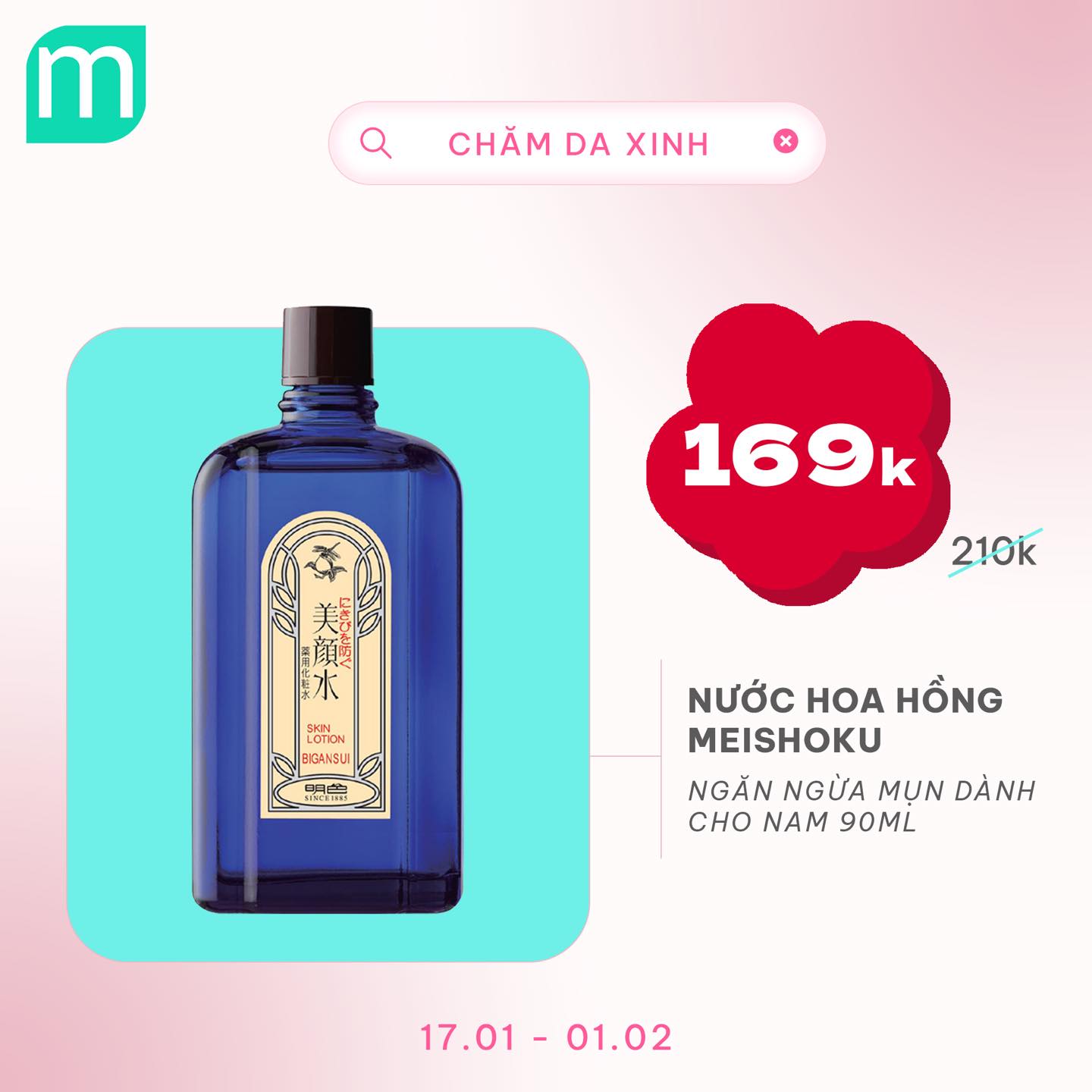 CHĂM DA XINH, LUNG LINH ĐÓN TẾT UP TO 68%