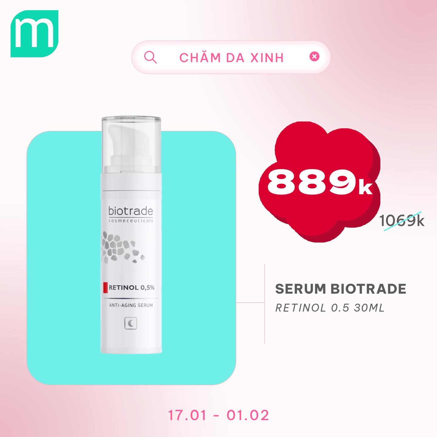 CHĂM DA XINH, LUNG LINH ĐÓN TẾT UP TO 68%