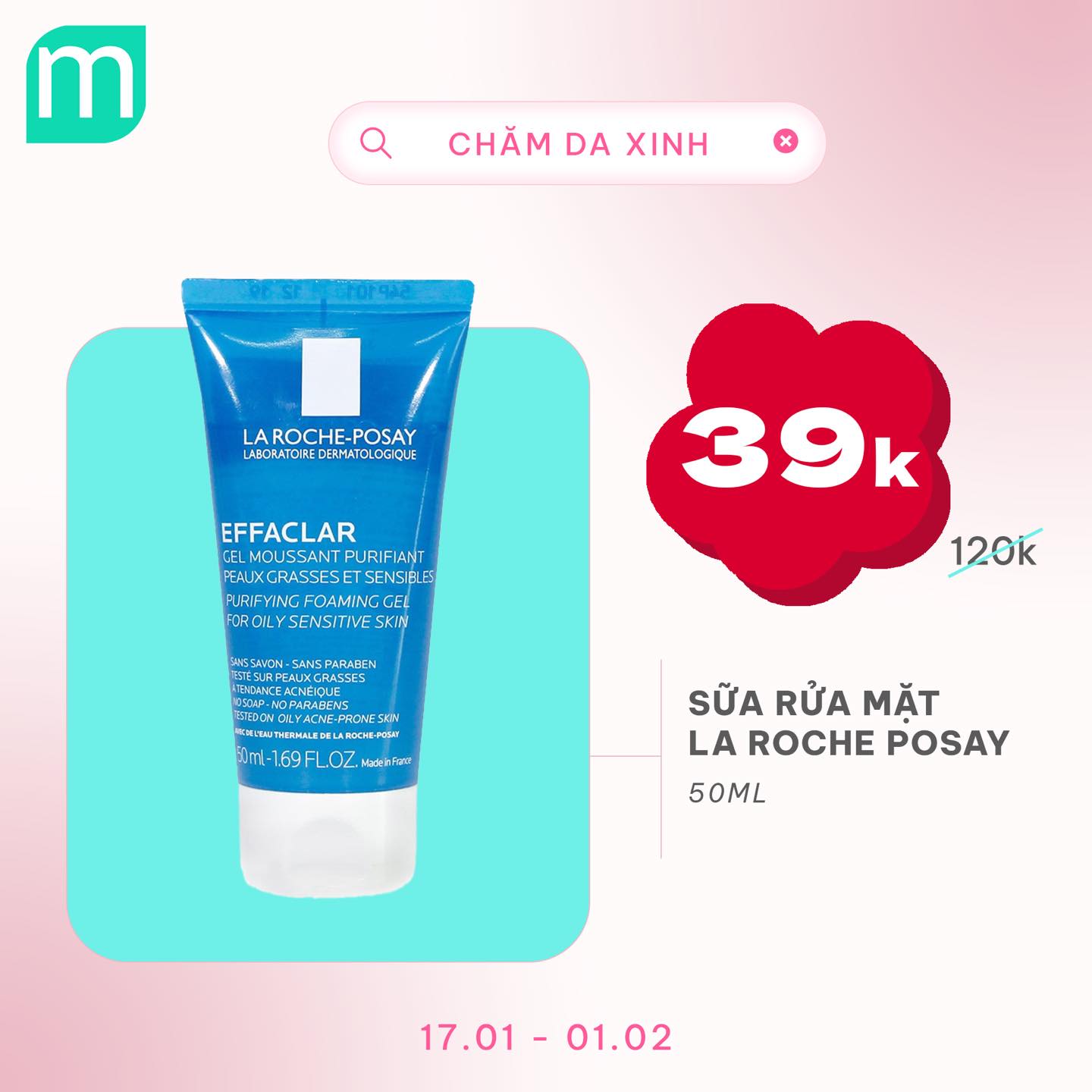 CHĂM DA XINH, LUNG LINH ĐÓN TẾT UP TO 68%