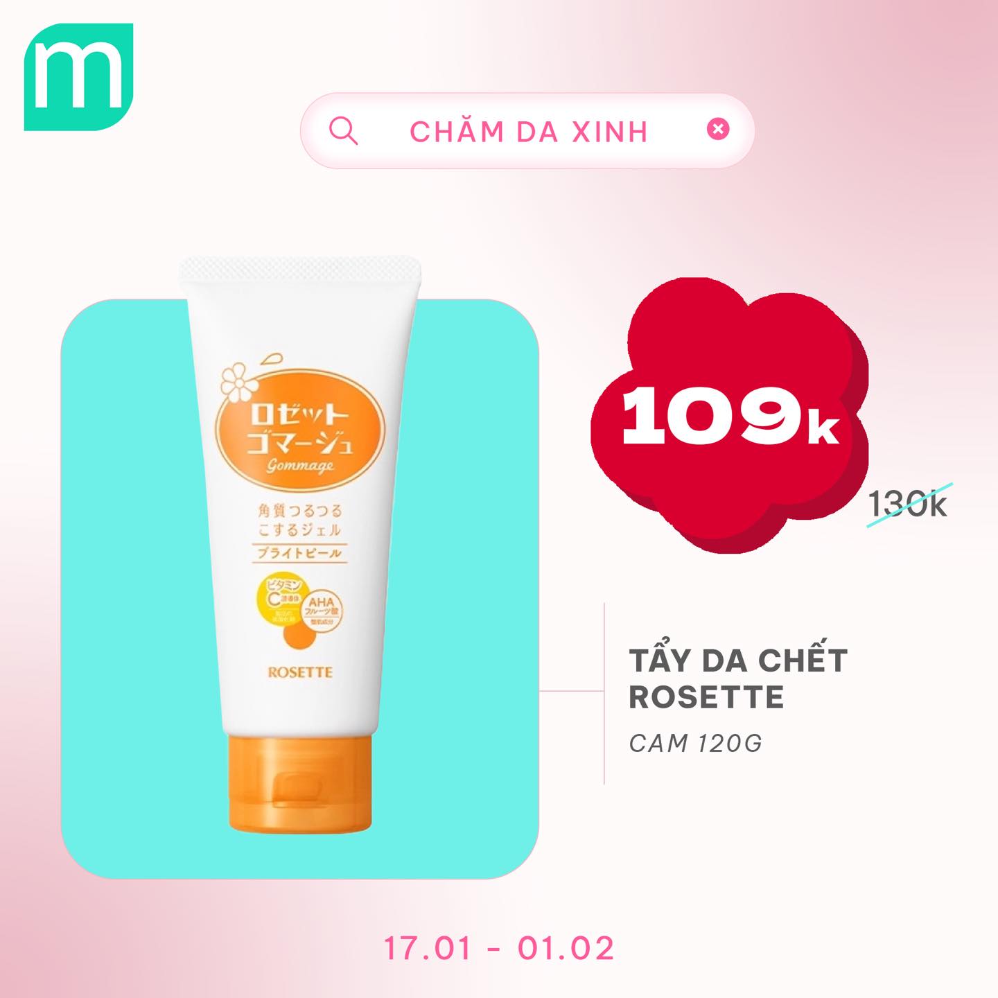 CHĂM DA XINH, LUNG LINH ĐÓN TẾT UP TO 68%