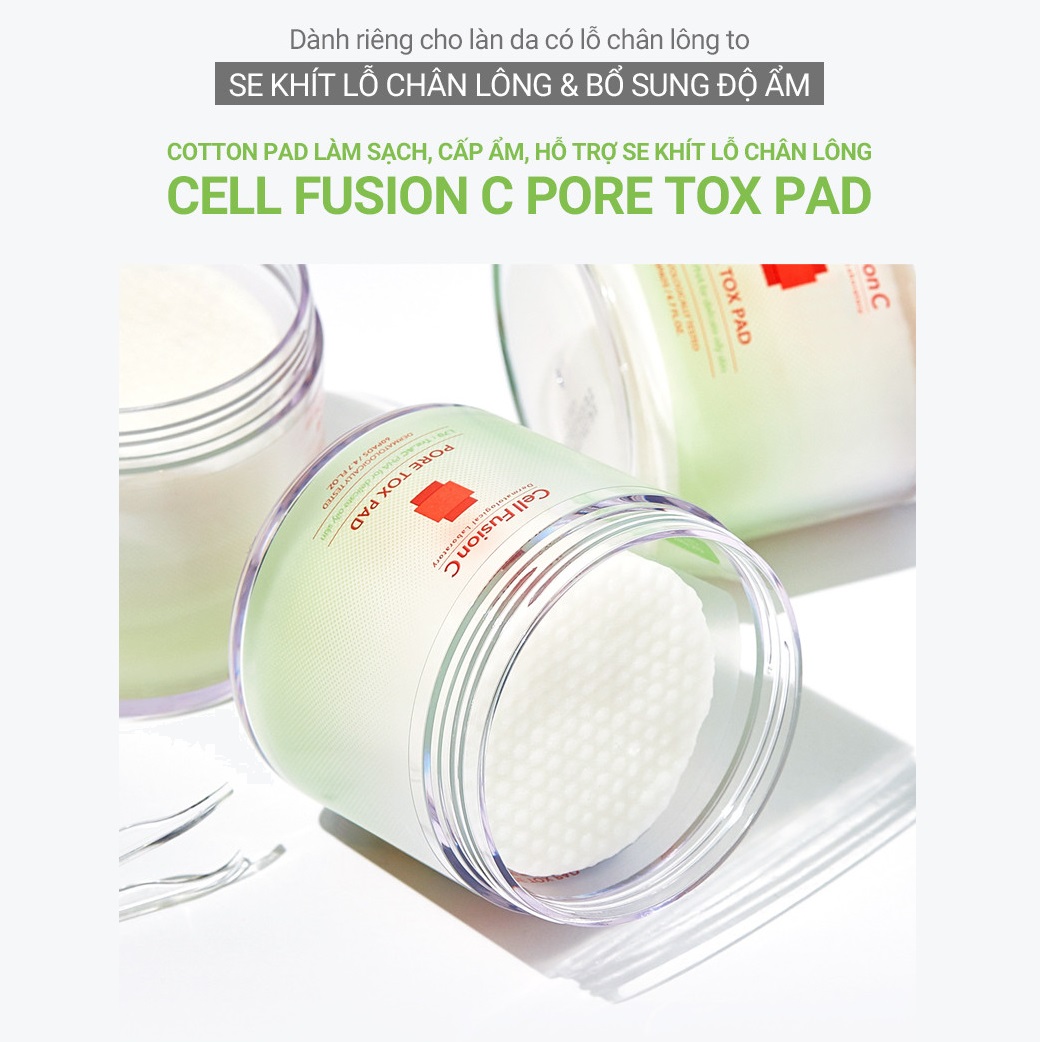 Toner Pad Cell Fusion C Pore Tox Pad 60 Miếng Toner Pad Cell Fusion C Pore Tox Pad 60 Miếng - Ảnh 5
