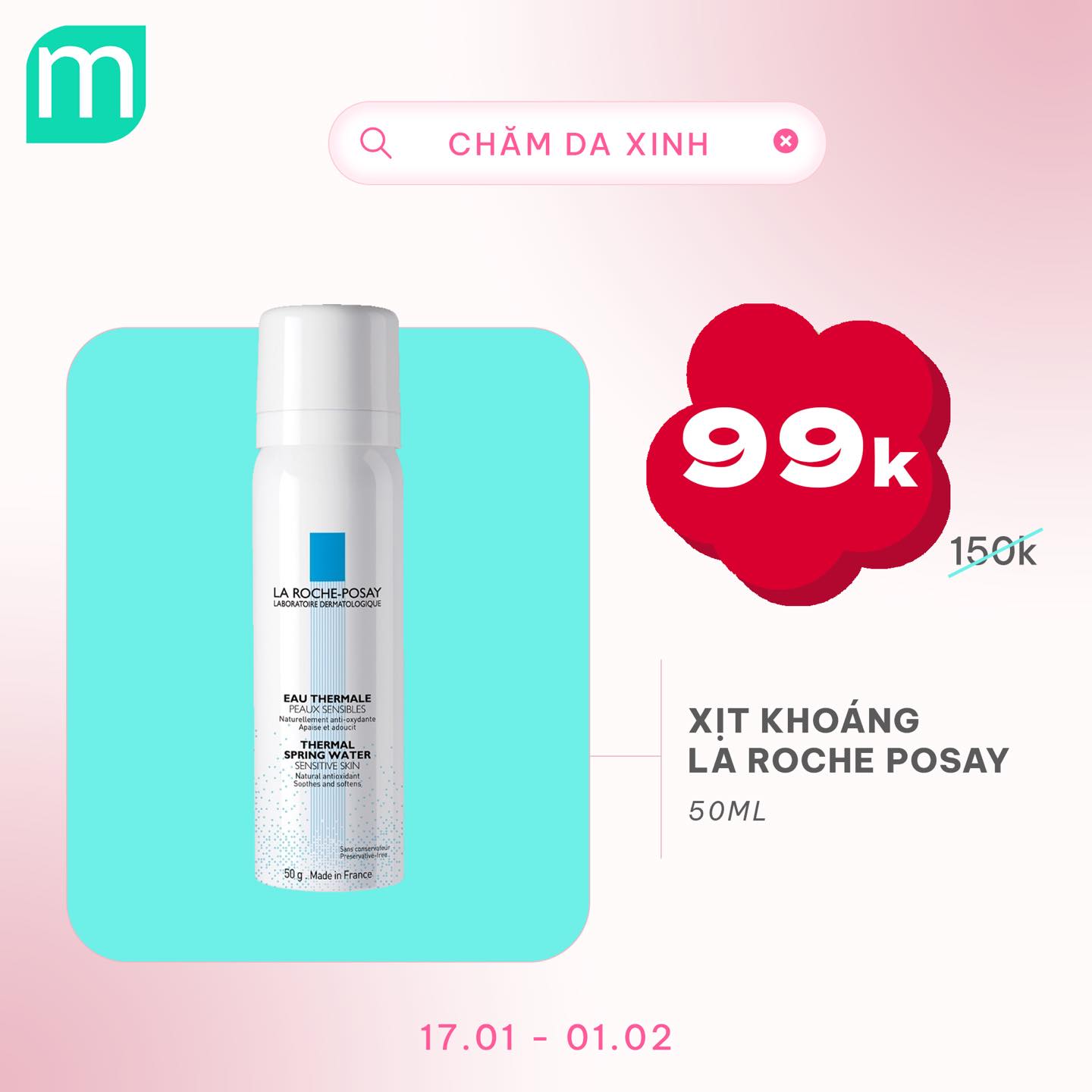 CHĂM DA XINH, LUNG LINH ĐÓN TẾT UP TO 68%