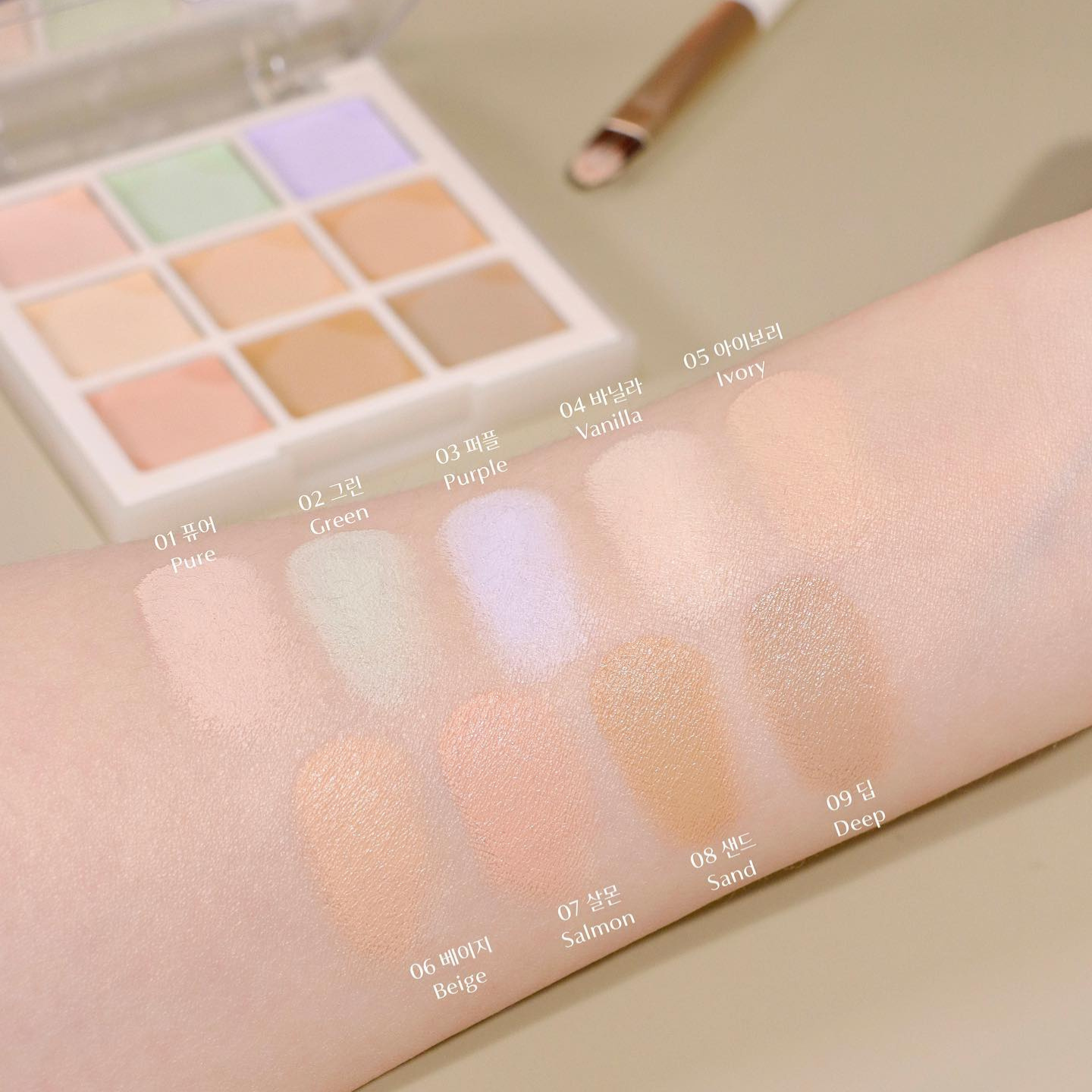 Bảng Che Khuyết Điểm 9 Ô Dasique Pro Concealer Palette 9g Bảng Che Khuyết Điểm 9 Ô Dasique Pro Concealer Palette 9g - Ảnh 4