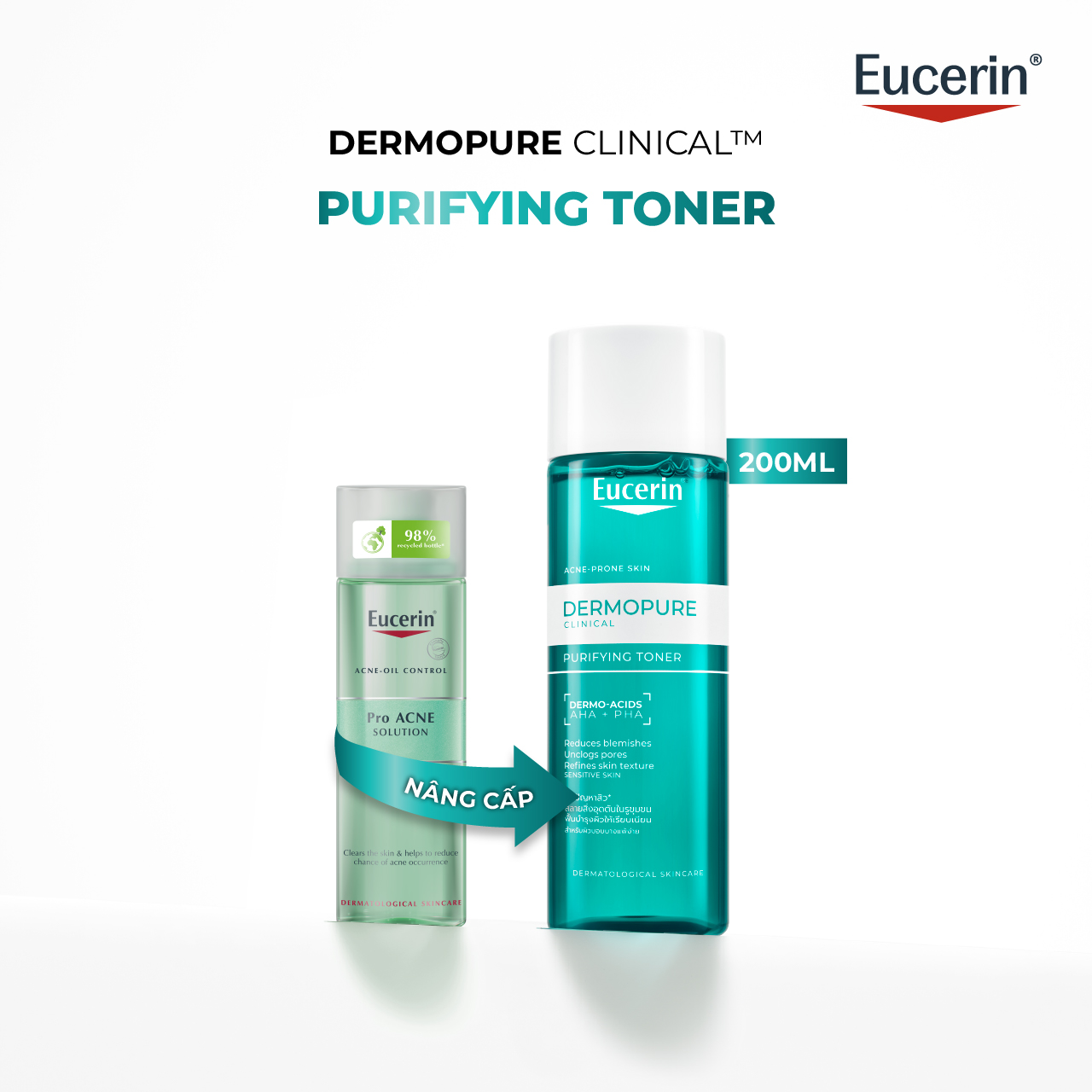 Nước Hoa Hồng Eucerin Dermopure Clinical Purifying Toner 200ml Nước Hoa Hồng Eucerin Dermopure Clinical Purifying Toner 200ml