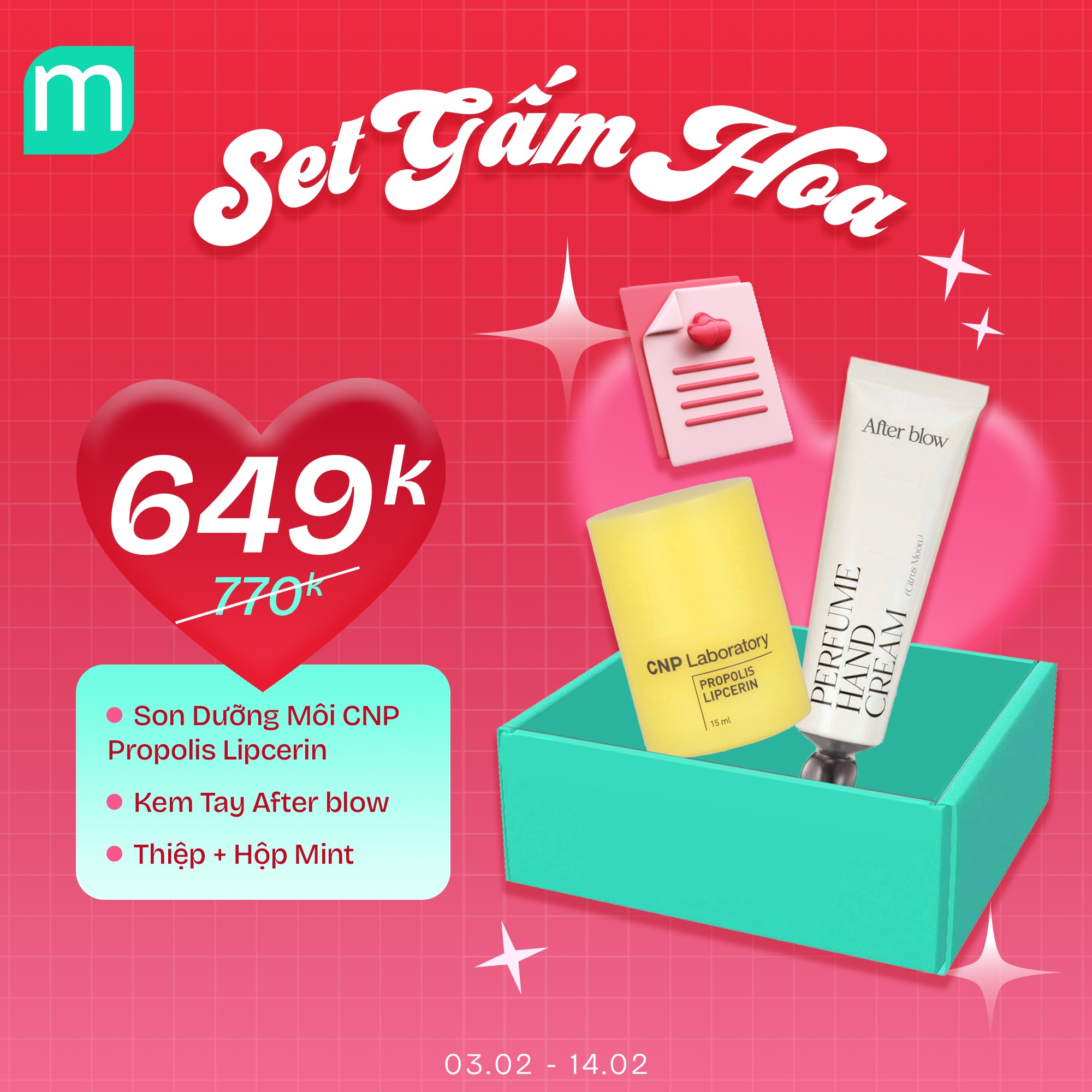 XINH XINH YÊU YÊU - 26 SET QUÀ TẾT & VALENTINE "MADE BY MINT"
