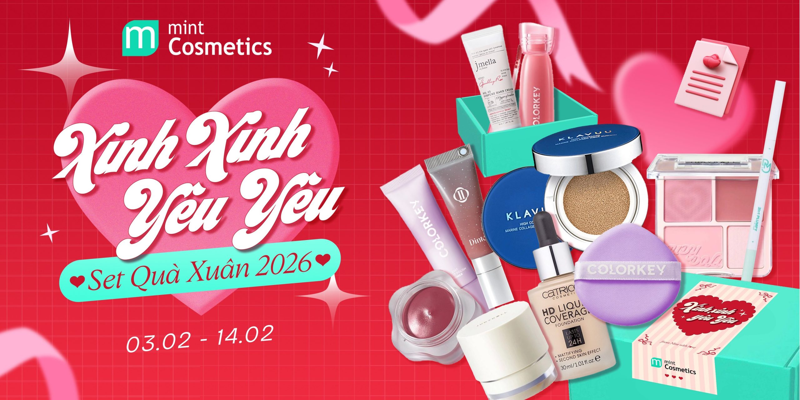 XINH XINH YÊU YÊU - 26 SET QUÀ TẾT & VALENTINE "MADE BY MINT"