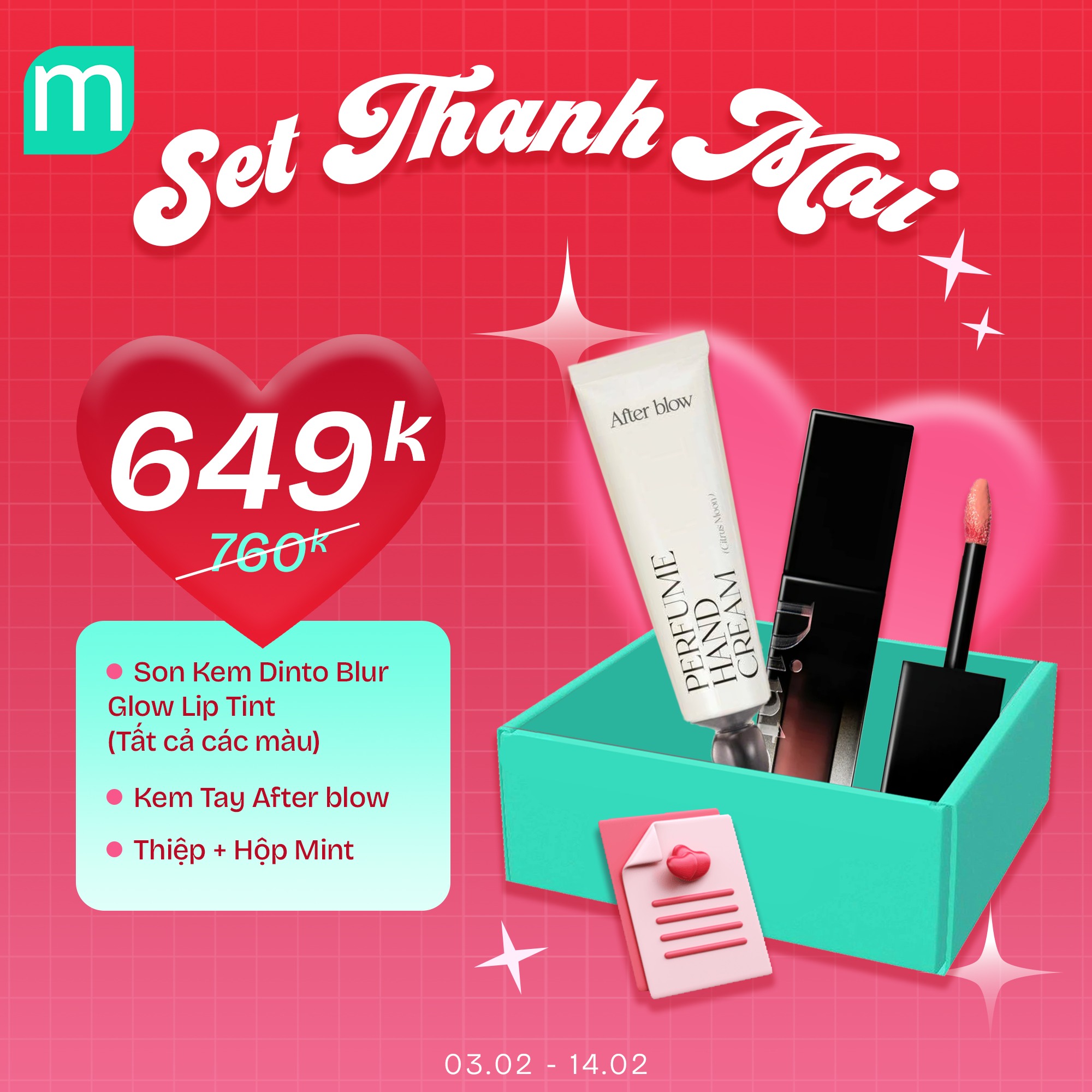 XINH XINH YÊU YÊU - 26 SET QUÀ TẾT & VALENTINE "MADE BY MINT"