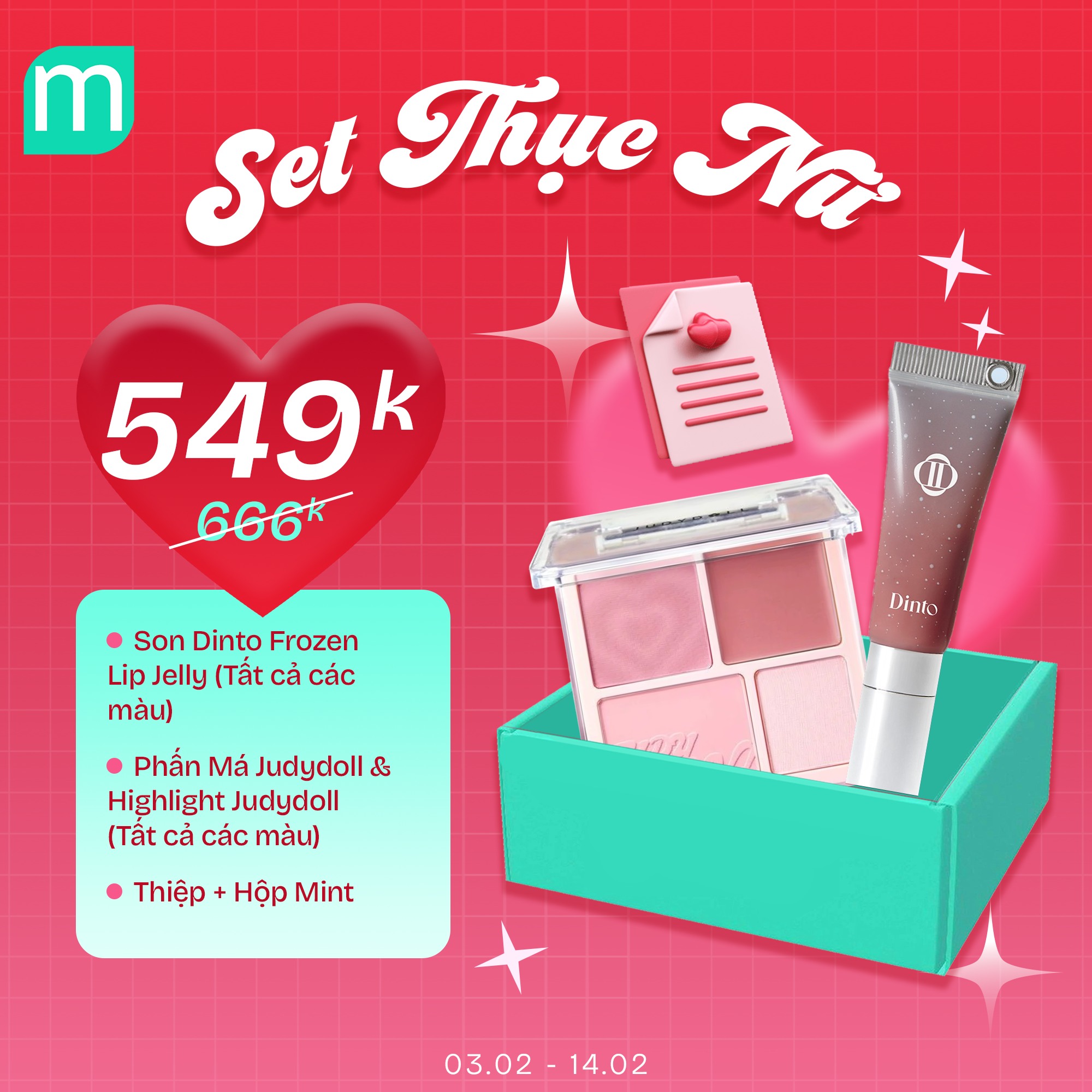 XINH XINH YÊU YÊU - 26 SET QUÀ TẾT & VALENTINE "MADE BY MINT"