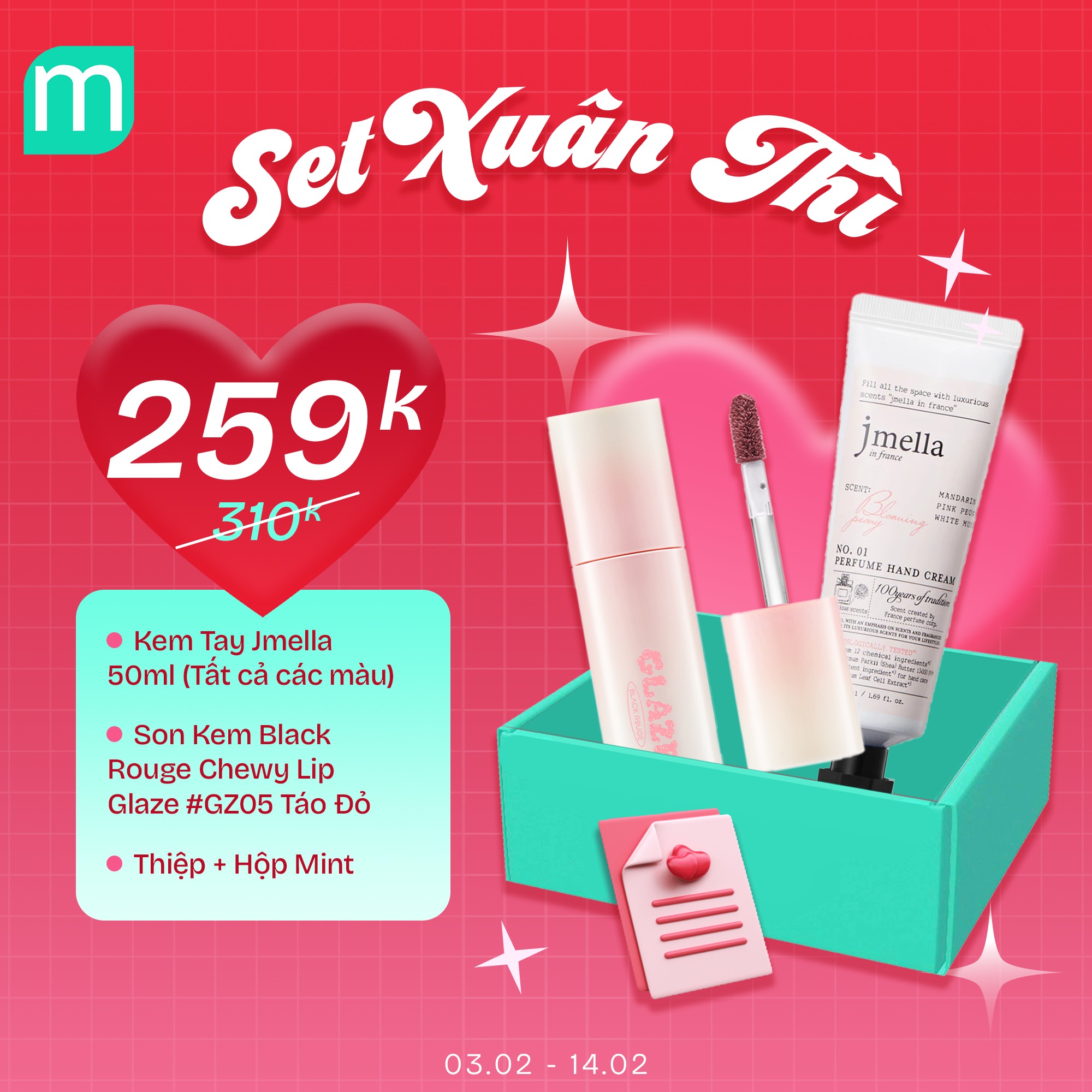 XINH XINH YÊU YÊU - 26 SET QUÀ TẾT & VALENTINE "MADE BY MINT"