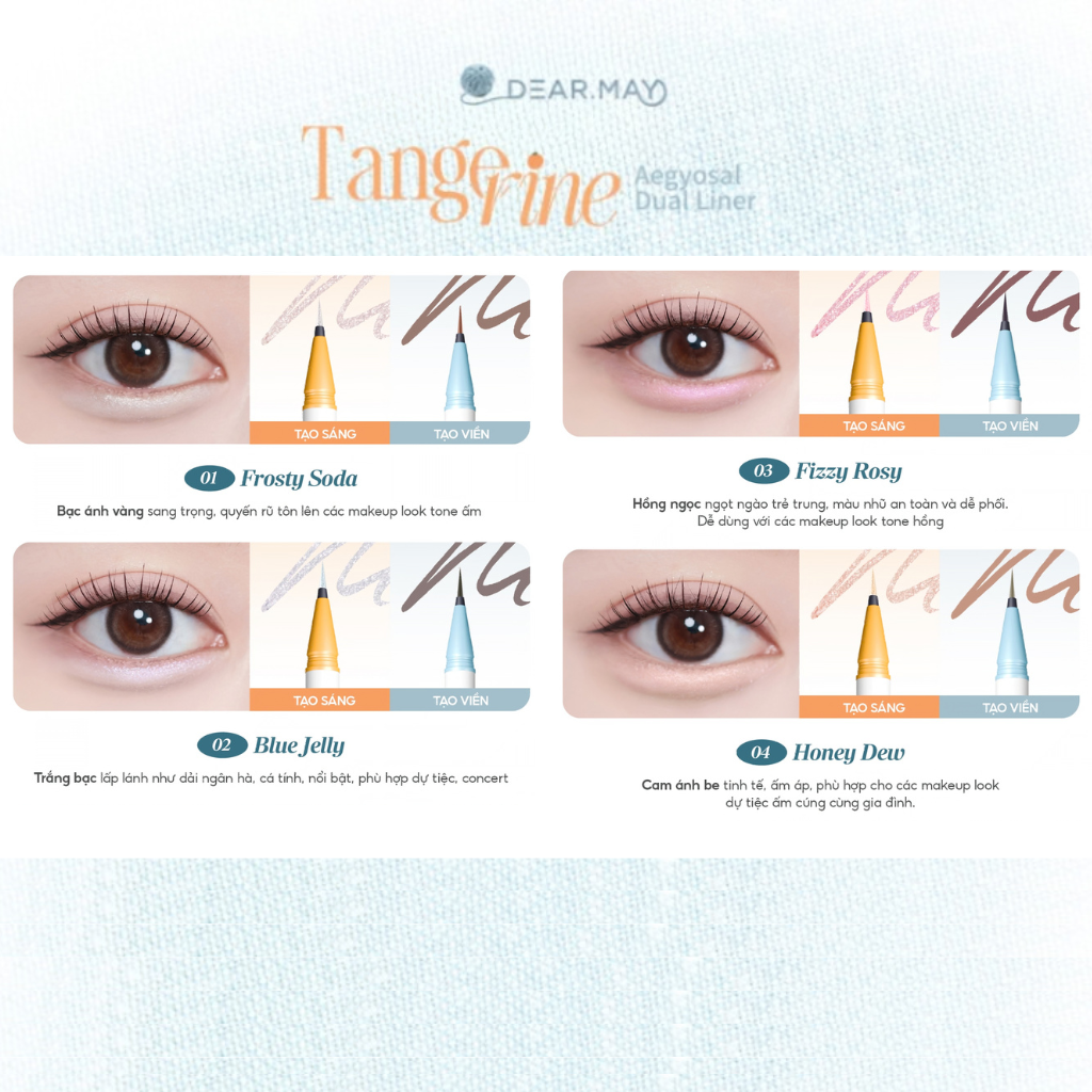 Bút Kẻ Bọng Mắt 2 Đầu Dearmay Tangerine Aegyosal Dual Liner 0.5g Bút Kẻ Bọng Mắt 2 Đầu Dearmay Tangerine Aegyosal Dual Liner 0.5g - Ảnh 6