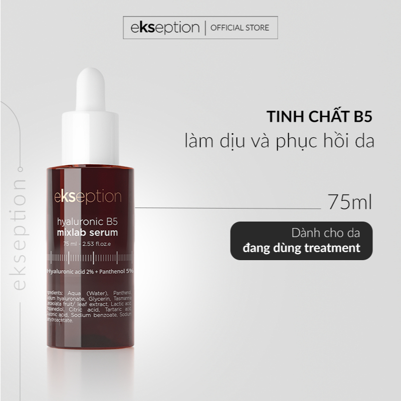 Serum Dưỡng Ẩm Phục Hồi Da Ekseption Hyaluronic B5 75ml Serum Dưỡng Ẩm Phục Hồi Da Ekseption Hyaluronic B5 75ml
