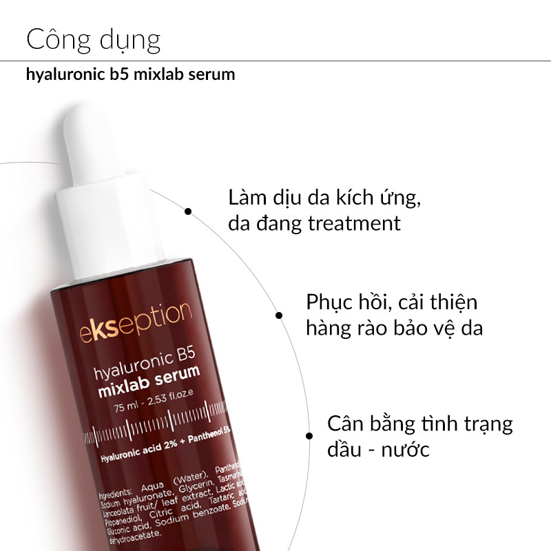 Serum Dưỡng Ẩm Phục Hồi Da Ekseption Hyaluronic B5 75ml Serum Dưỡng Ẩm Phục Hồi Da Ekseption Hyaluronic B5 75ml