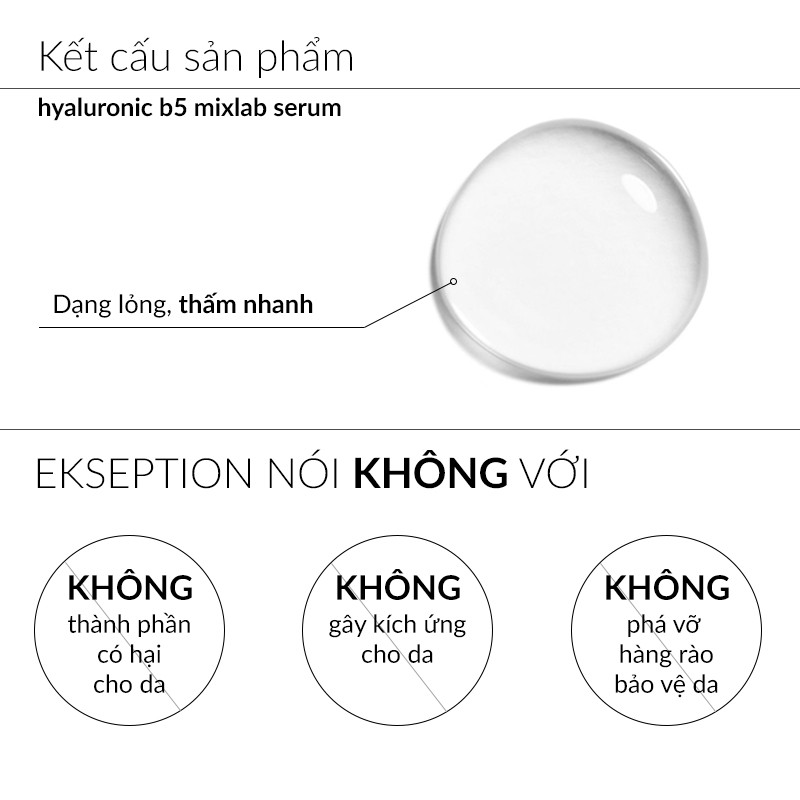Serum Dưỡng Ẩm Phục Hồi Da Ekseption Hyaluronic B5 75ml Serum Dưỡng Ẩm Phục Hồi Da Ekseption Hyaluronic B5 75ml