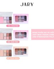 Bảng Phấn Má Và Mắt 7 Ô Jary New Vision Cheeks Eyeshadow Palette 6g