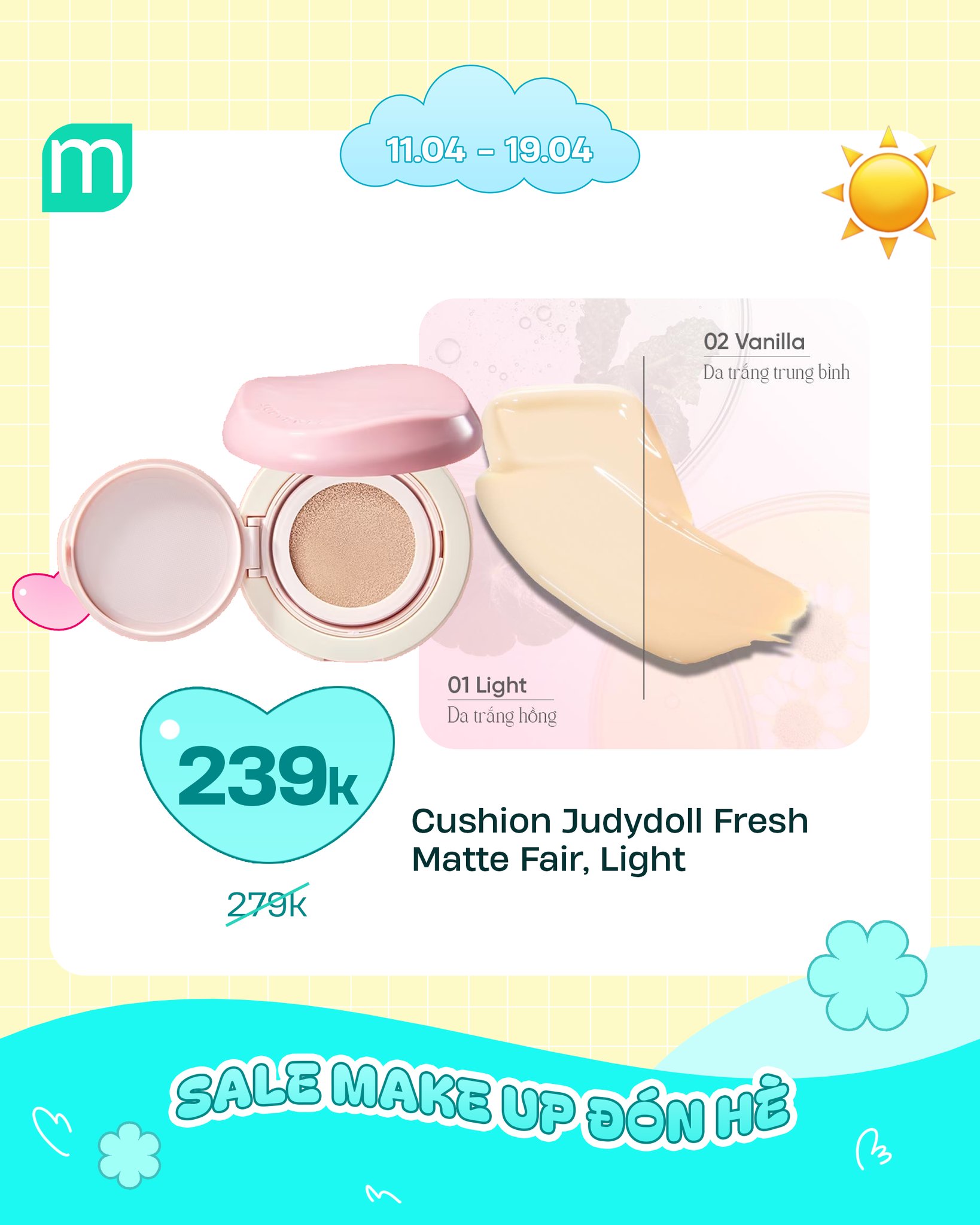SALE MAKE UP ĐÓN HÈ