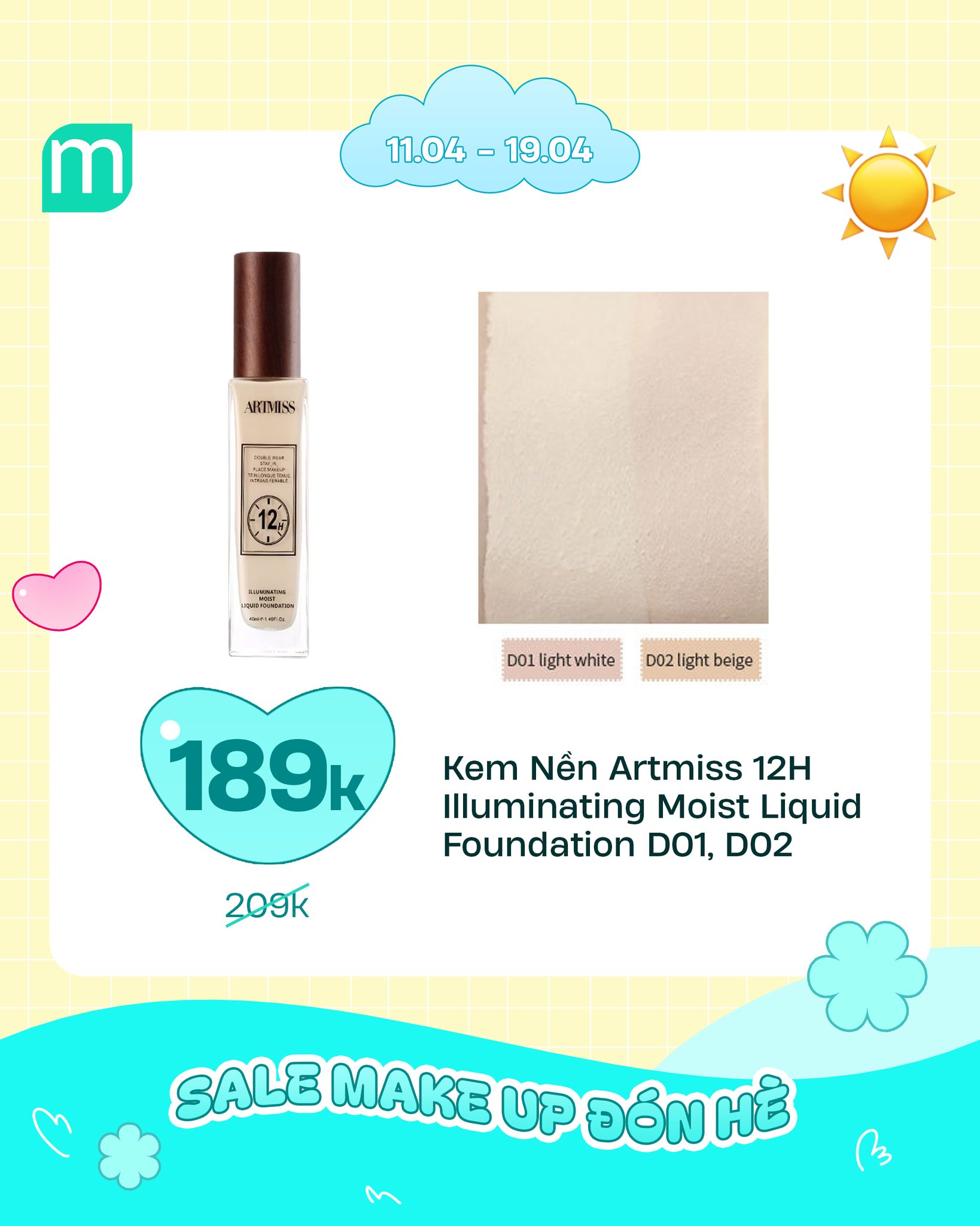 SALE MAKE UP ĐÓN HÈ
