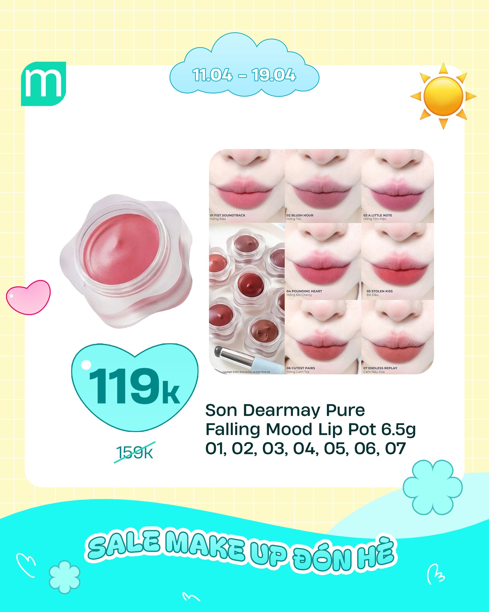 SALE MAKE UP ĐÓN HÈ