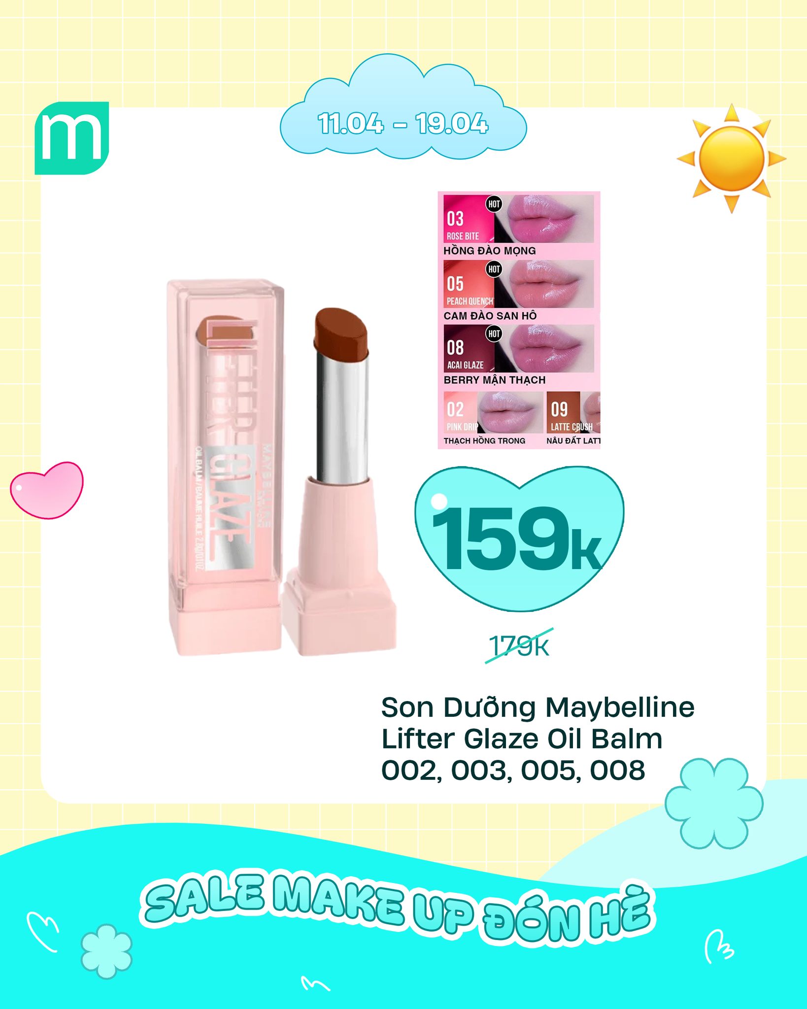 SALE MAKE UP ĐÓN HÈ