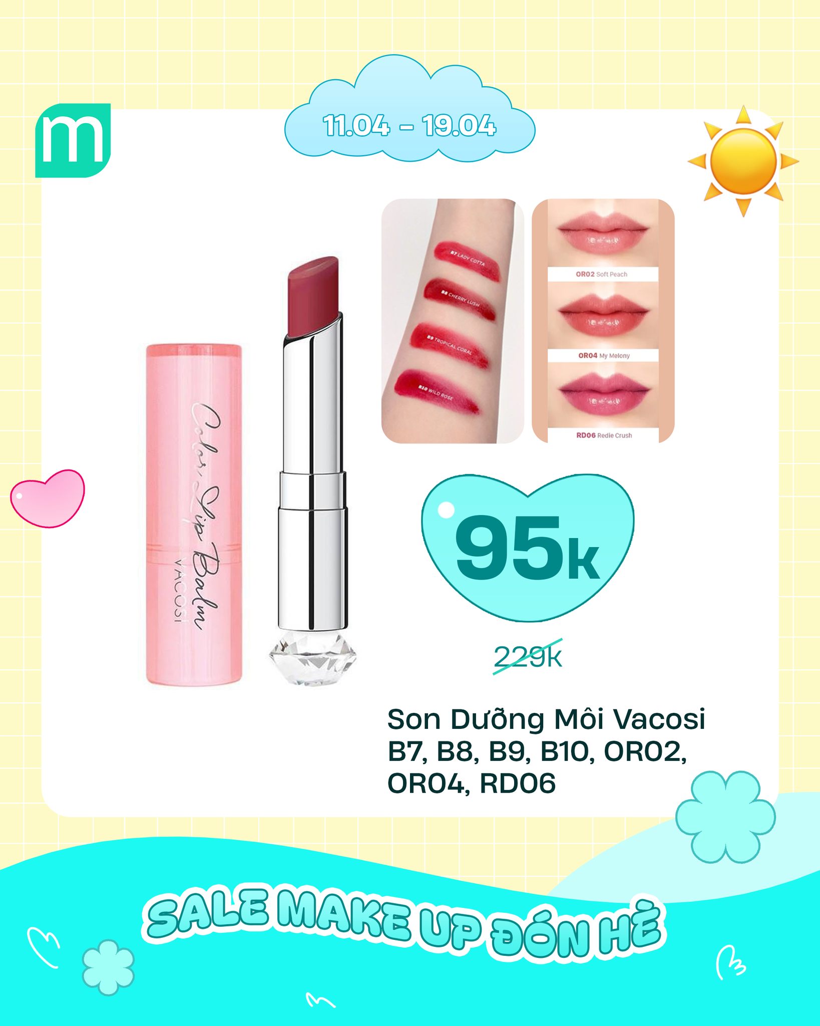 SALE MAKE UP ĐÓN HÈ