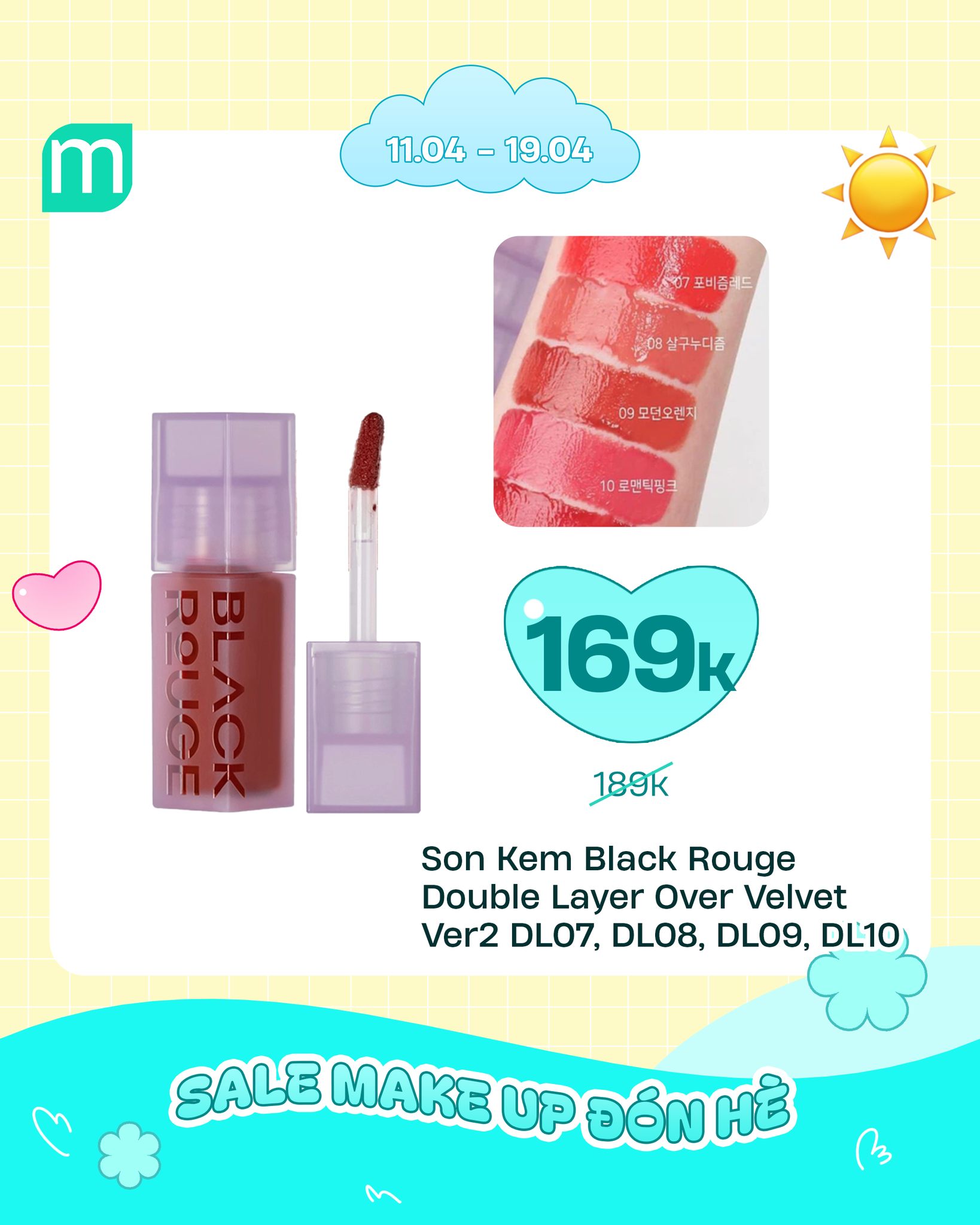 SALE MAKE UP ĐÓN HÈ