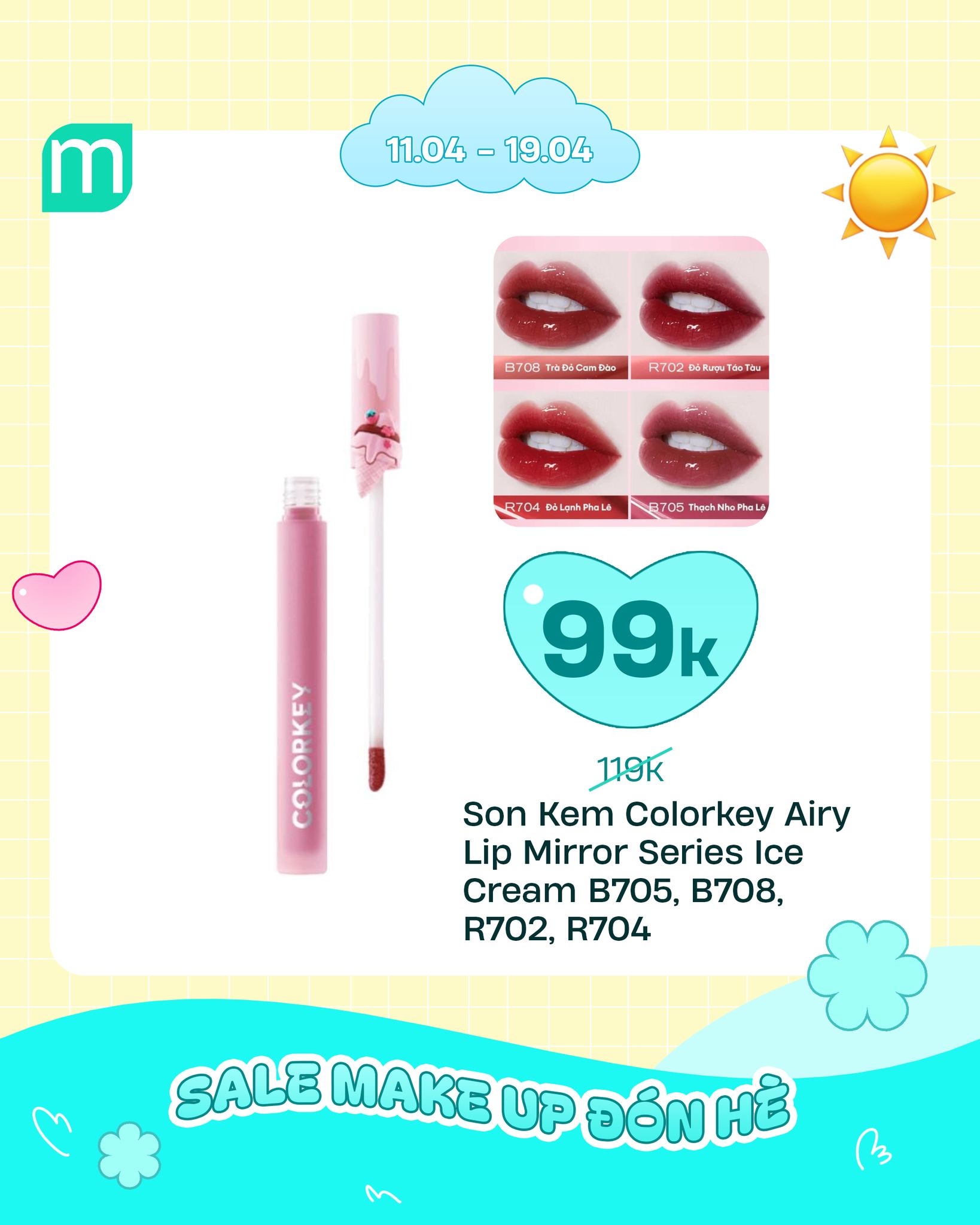 SALE MAKE UP ĐÓN HÈ