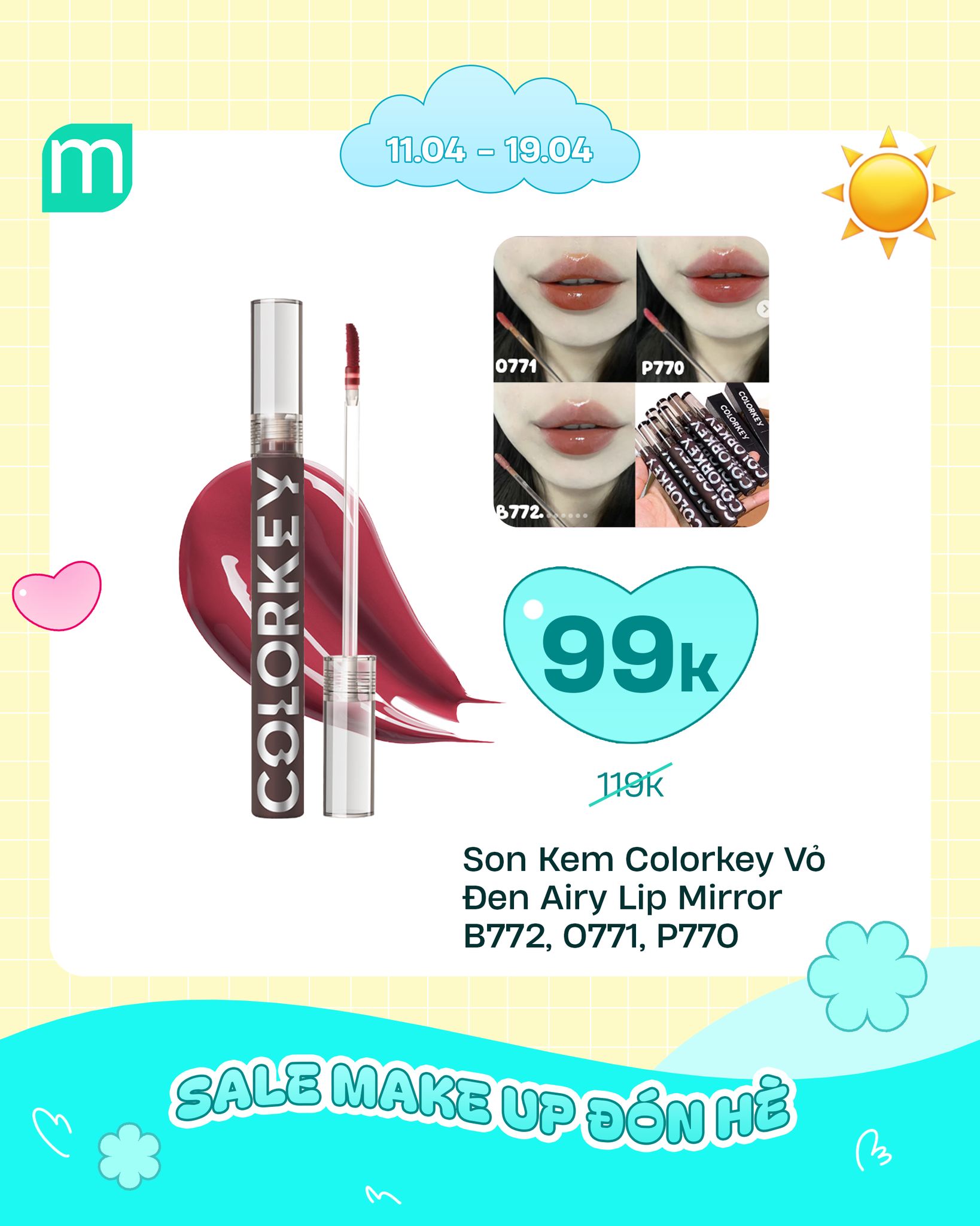 SALE MAKE UP ĐÓN HÈ