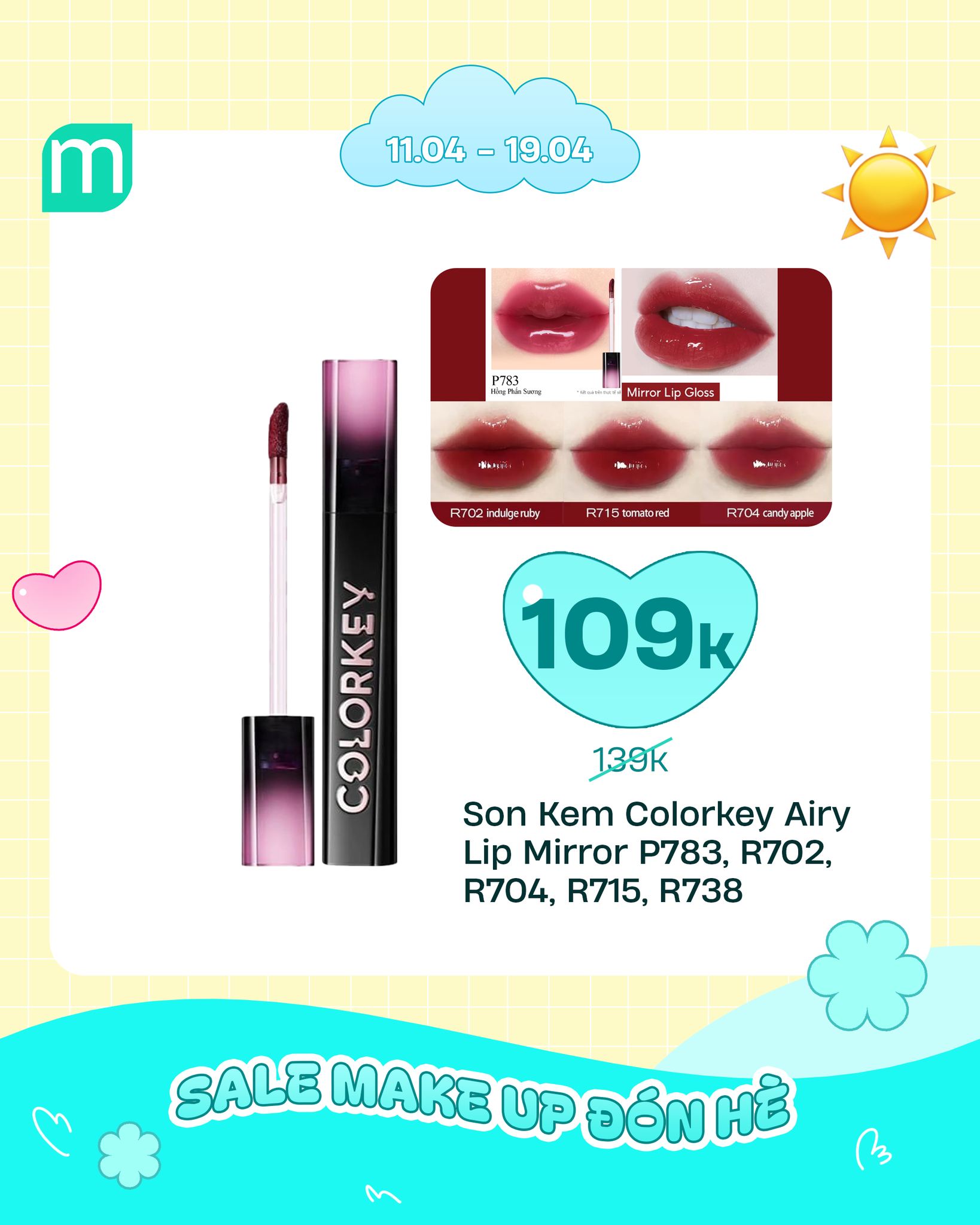 SALE MAKE UP ĐÓN HÈ