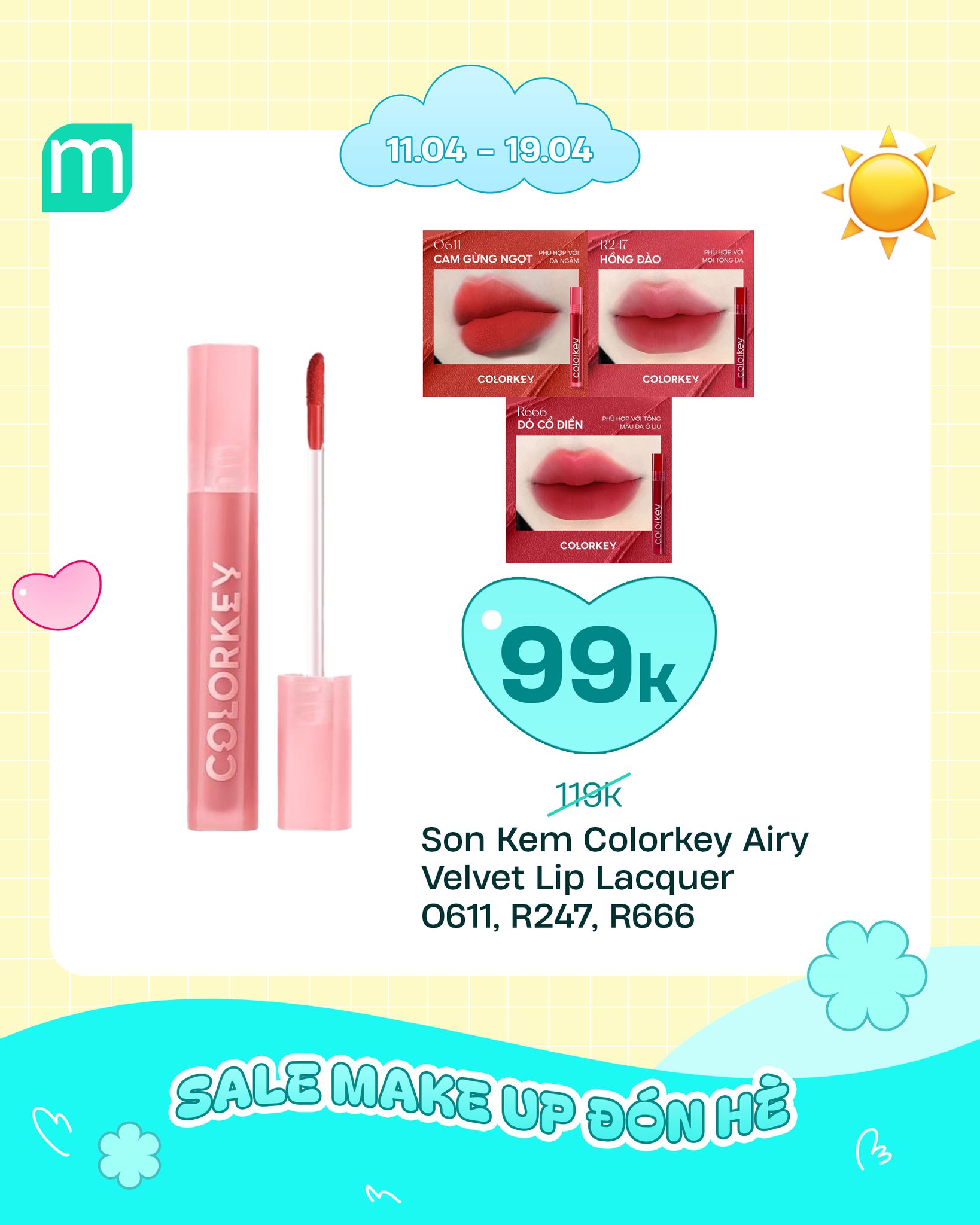 SALE MAKE UP ĐÓN HÈ