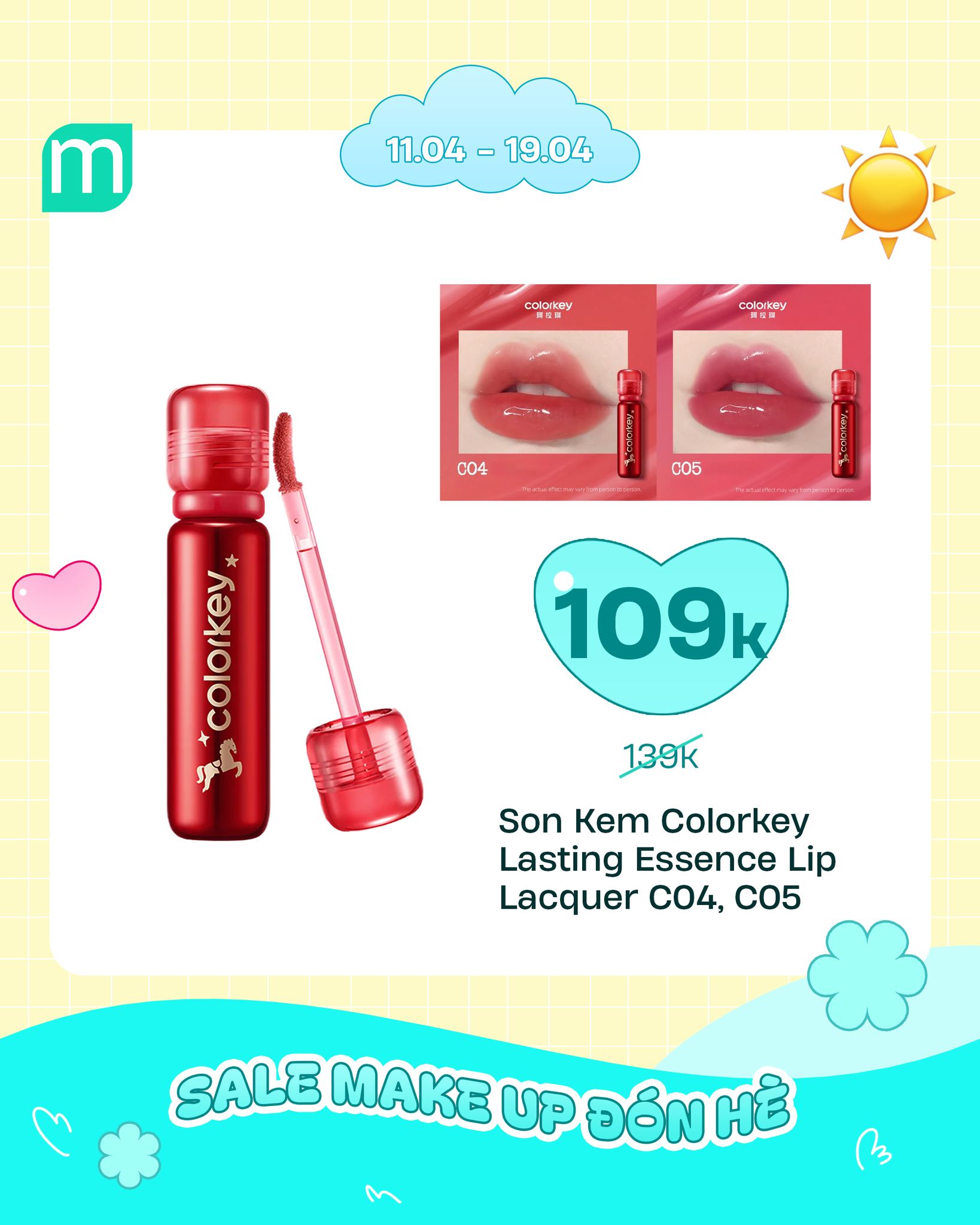 SALE MAKE UP ĐÓN HÈ