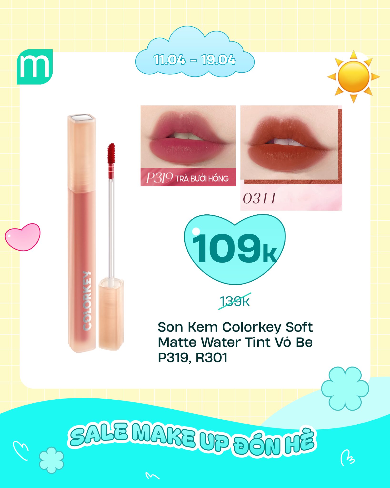SALE MAKE UP ĐÓN HÈ