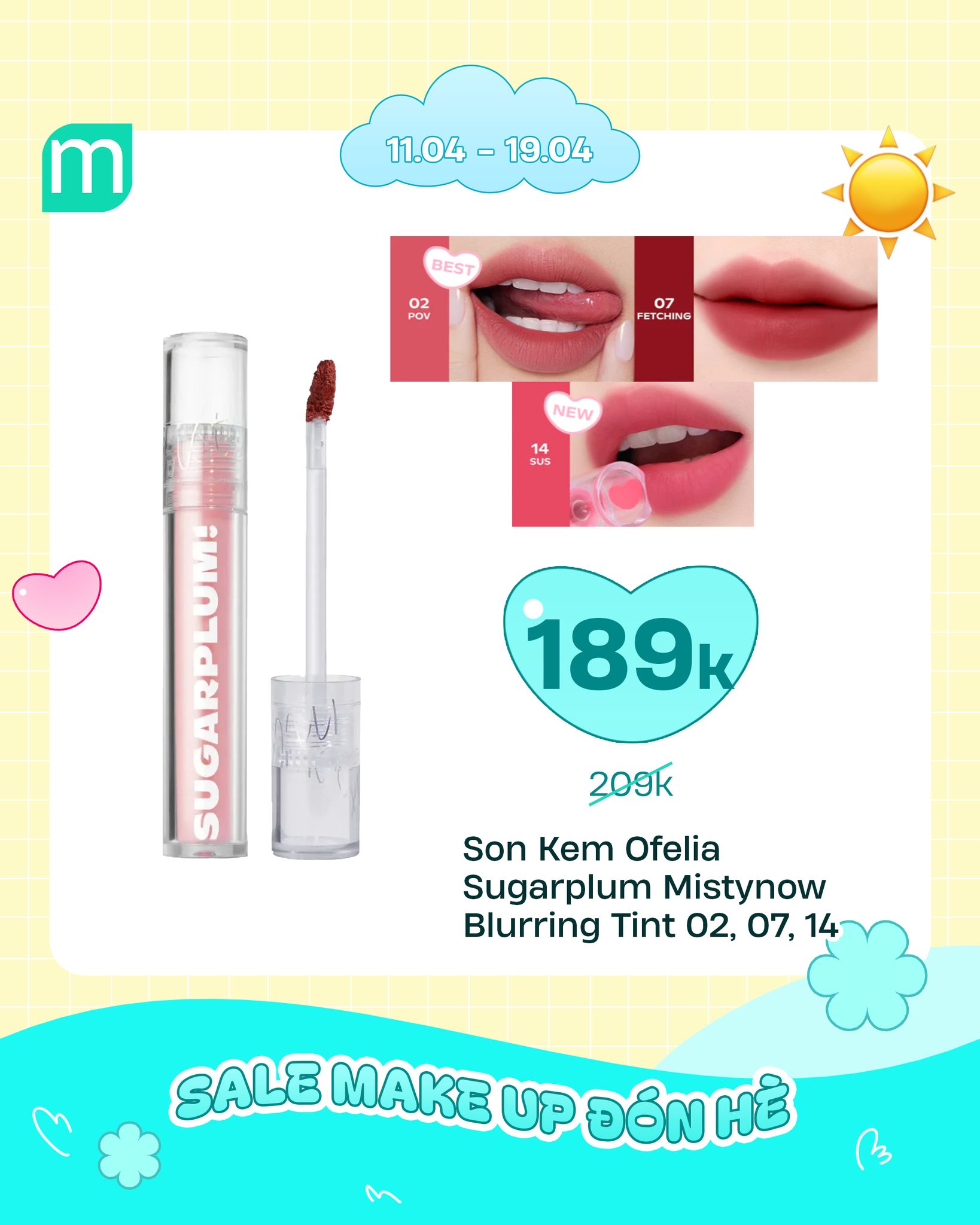 SALE MAKE UP ĐÓN HÈ