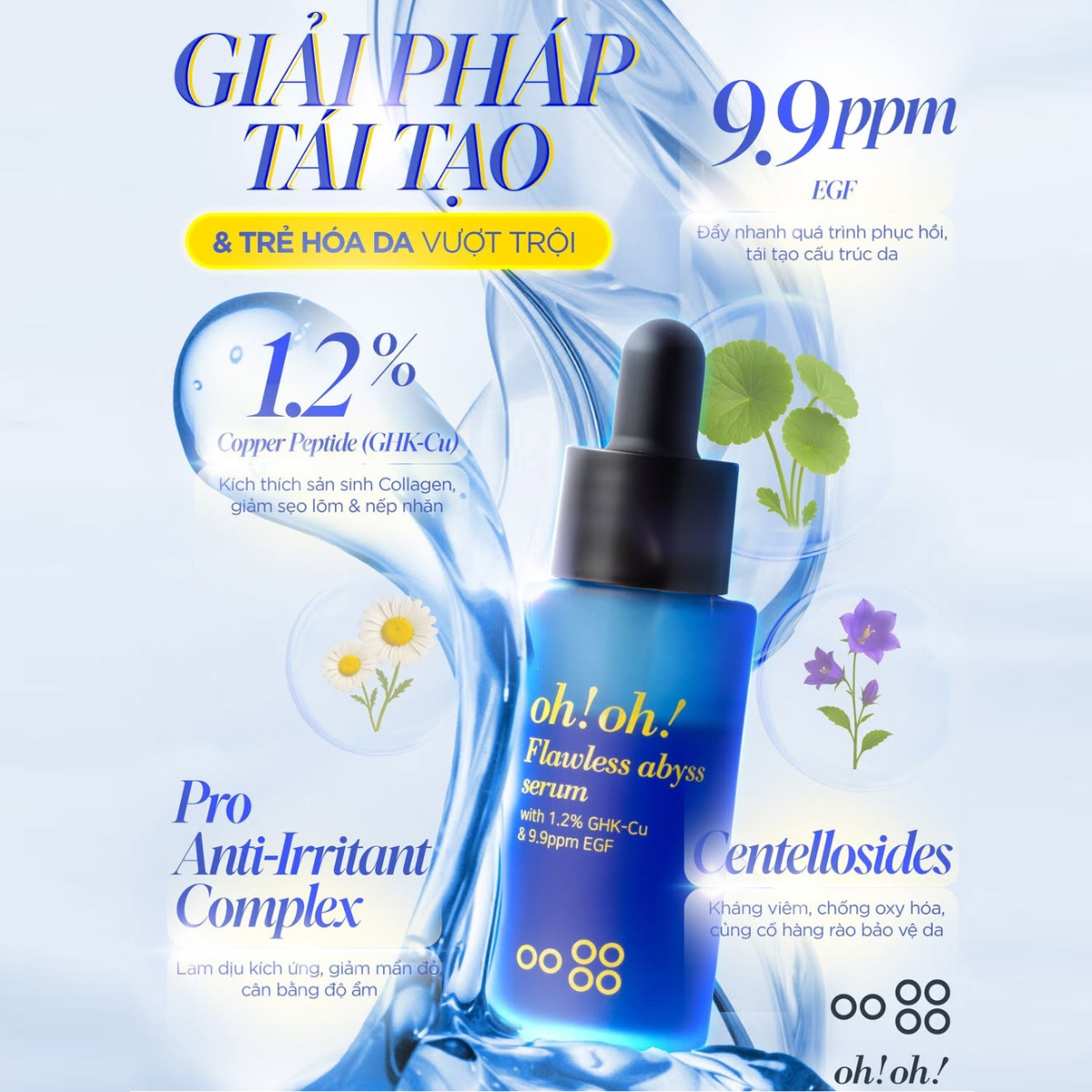 Tinh Chất Phục Hồi Chuyên Sâu Oh! Oh! Flawless Abyss Serum 15g Tinh Chất Phục Hồi Chuyên Sâu Oh! Oh! Flawless Abyss Serum 15g