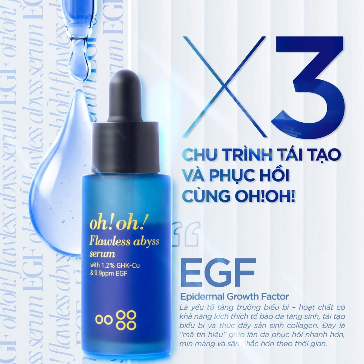 Tinh Chất Phục Hồi Chuyên Sâu Oh! Oh! Flawless Abyss Serum 15g Tinh Chất Phục Hồi Chuyên Sâu Oh! Oh! Flawless Abyss Serum 15g - Ảnh 3