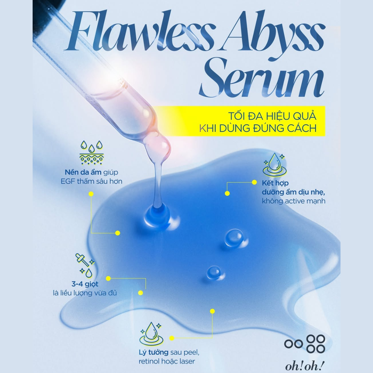 Tinh Chất Phục Hồi Chuyên Sâu Oh! Oh! Flawless Abyss Serum 15g Tinh Chất Phục Hồi Chuyên Sâu Oh! Oh! Flawless Abyss Serum 15g